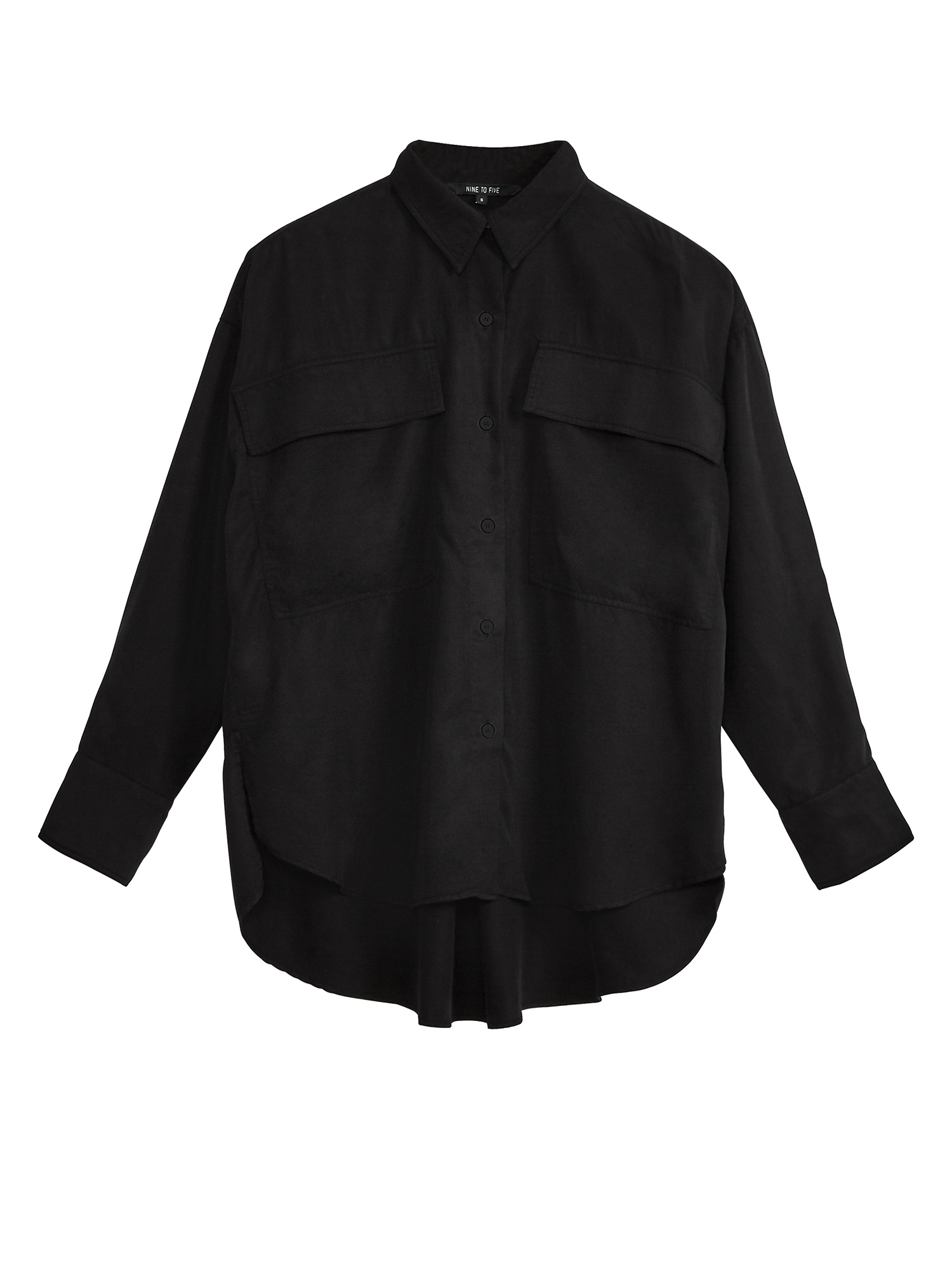 NINE TO FIVE Long Shirt #glenn Black M