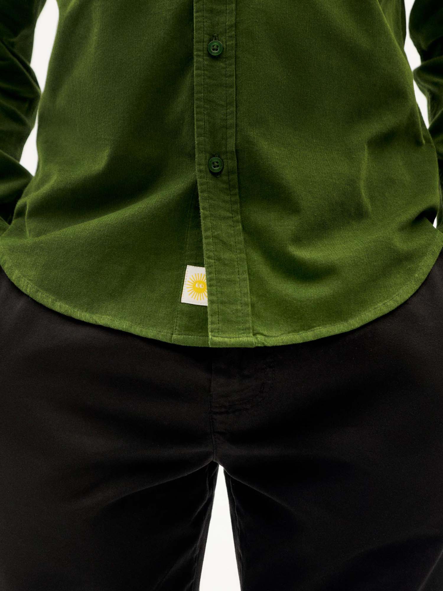 Thinking MU Microcorduroy Ant Shirt Cactus XL