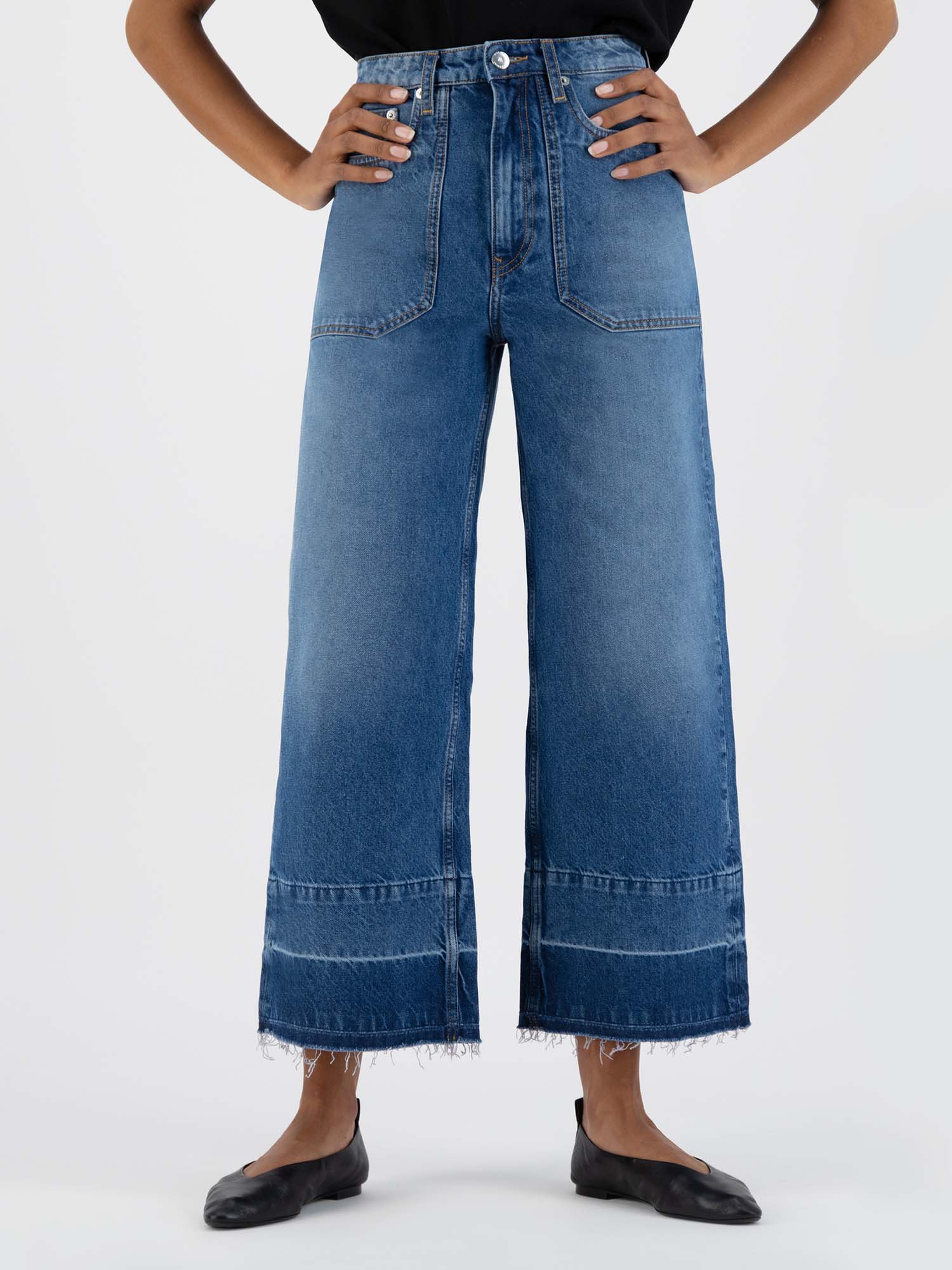 MUD Jeans Sara Works Cropped Medium Stone 29