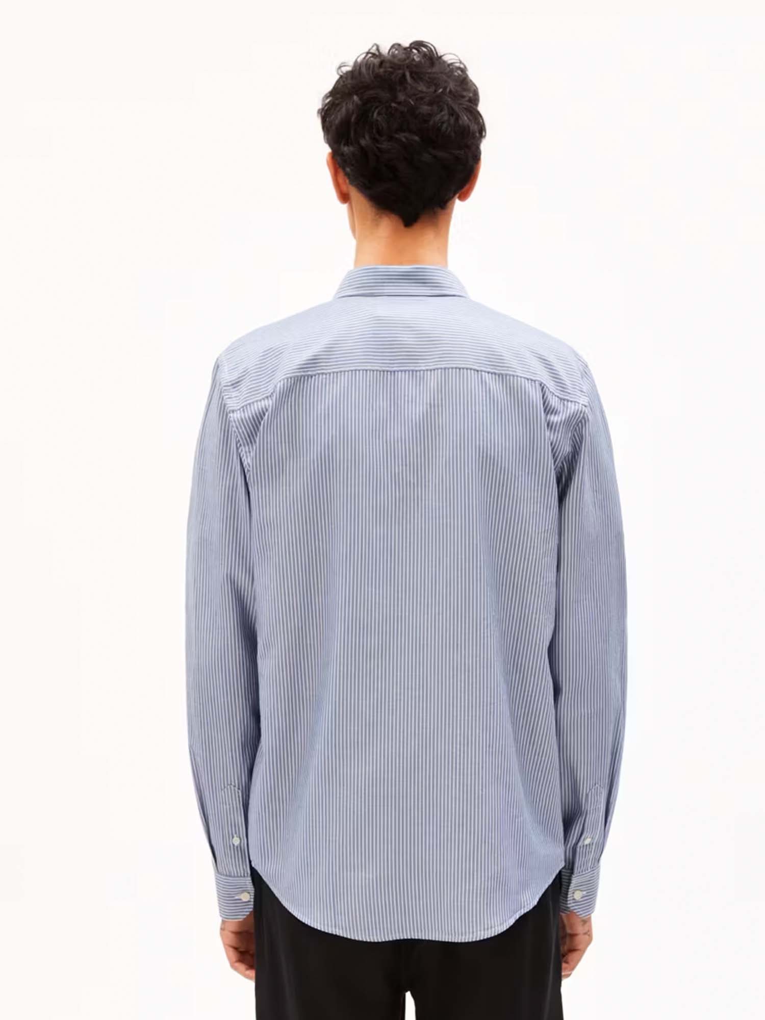 ARMEDANGELS Quaasa Stripes White - Faded Indigo XL