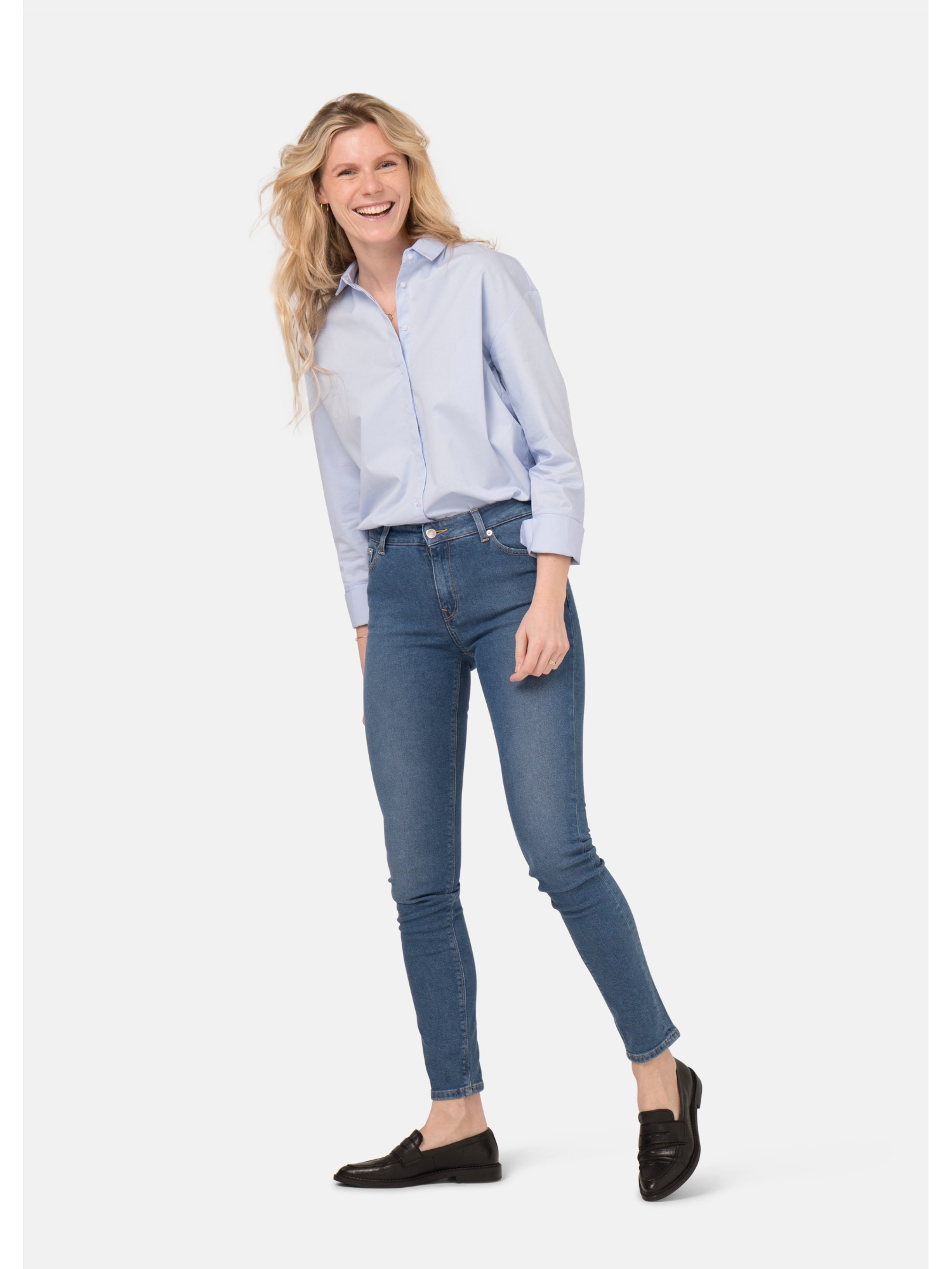 MUD Jeans Skinny Hazen Pure Blue 28/32