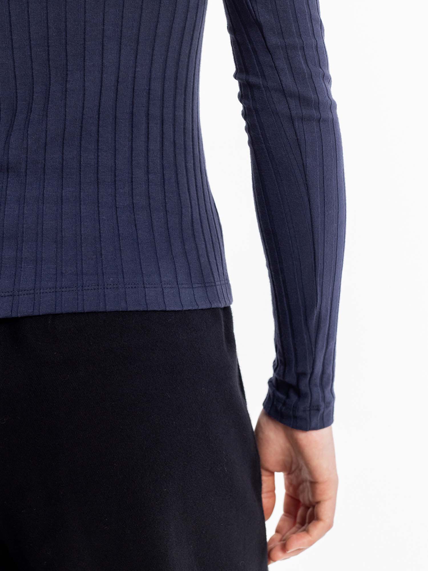 Rotholz Longsleeve Mockneck Midnight L