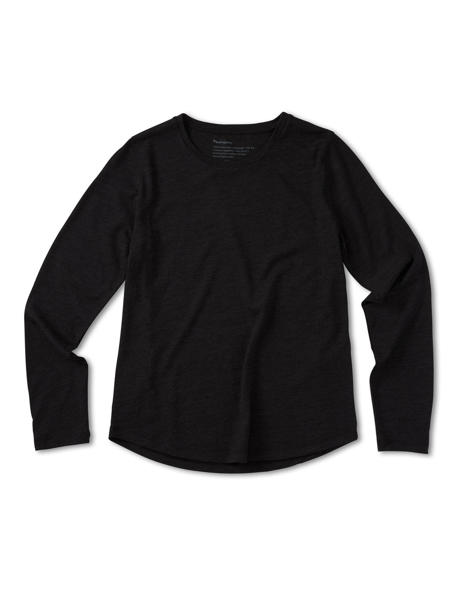 PinqPonq Longsleeve Merino w Sheep Black S
