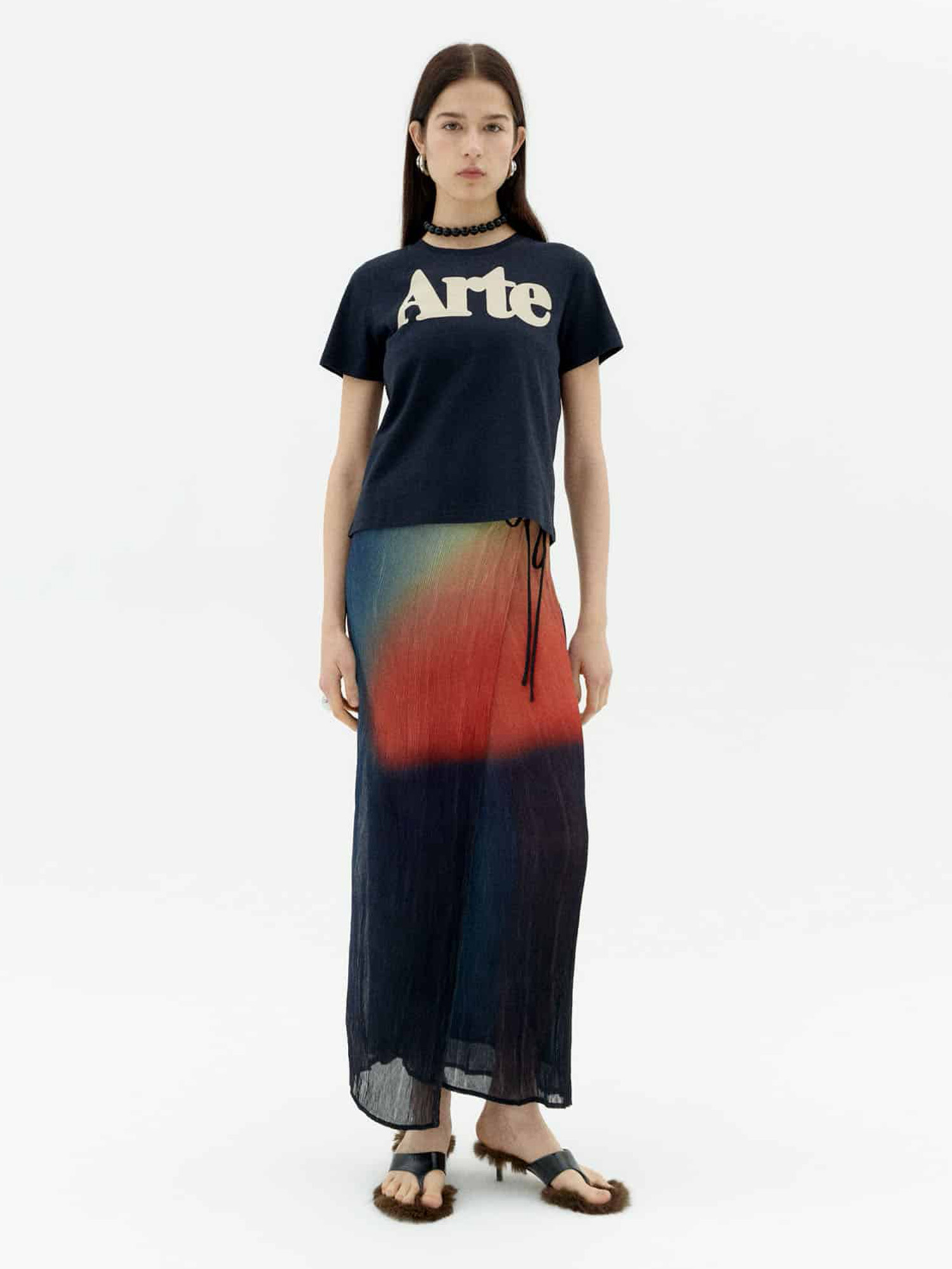 Thinking MU Arte Ida T-Shirt Navy XS