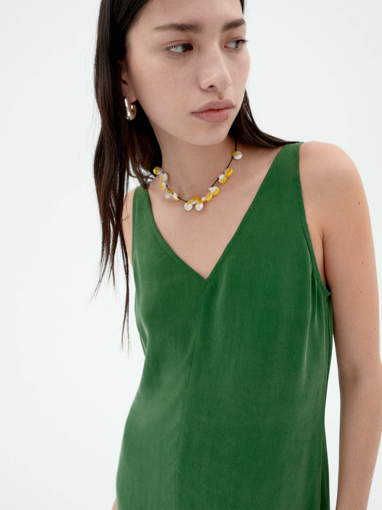 Thinking MU Sade Cupro Dress Dill M