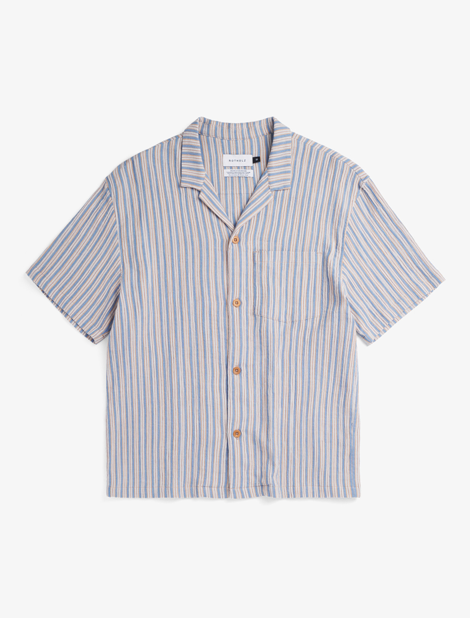 Rotholz Bowling Shirt Multi Stripe XS