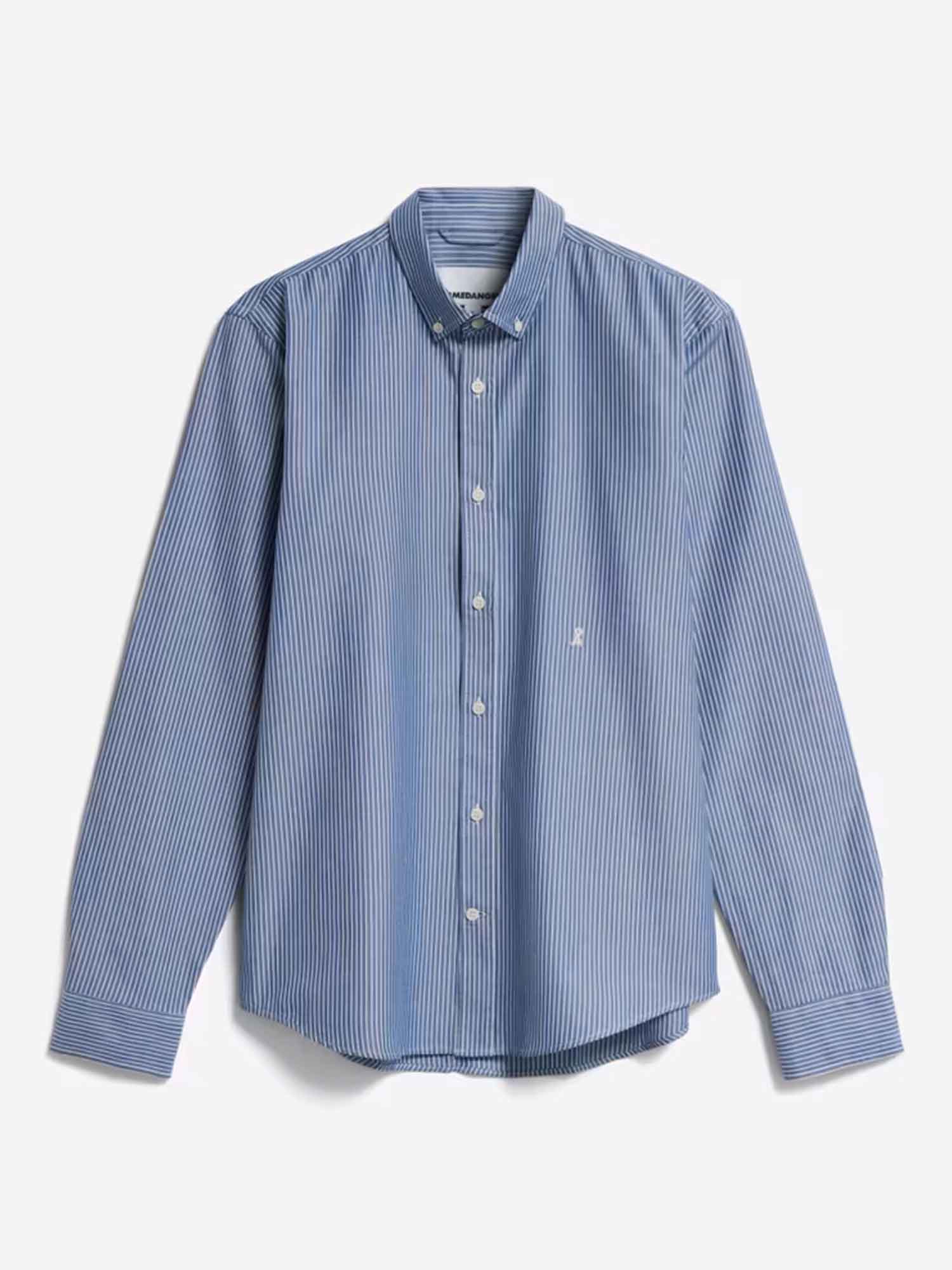ARMEDANGELS Quaasa Stripes White - Faded Indigo XL