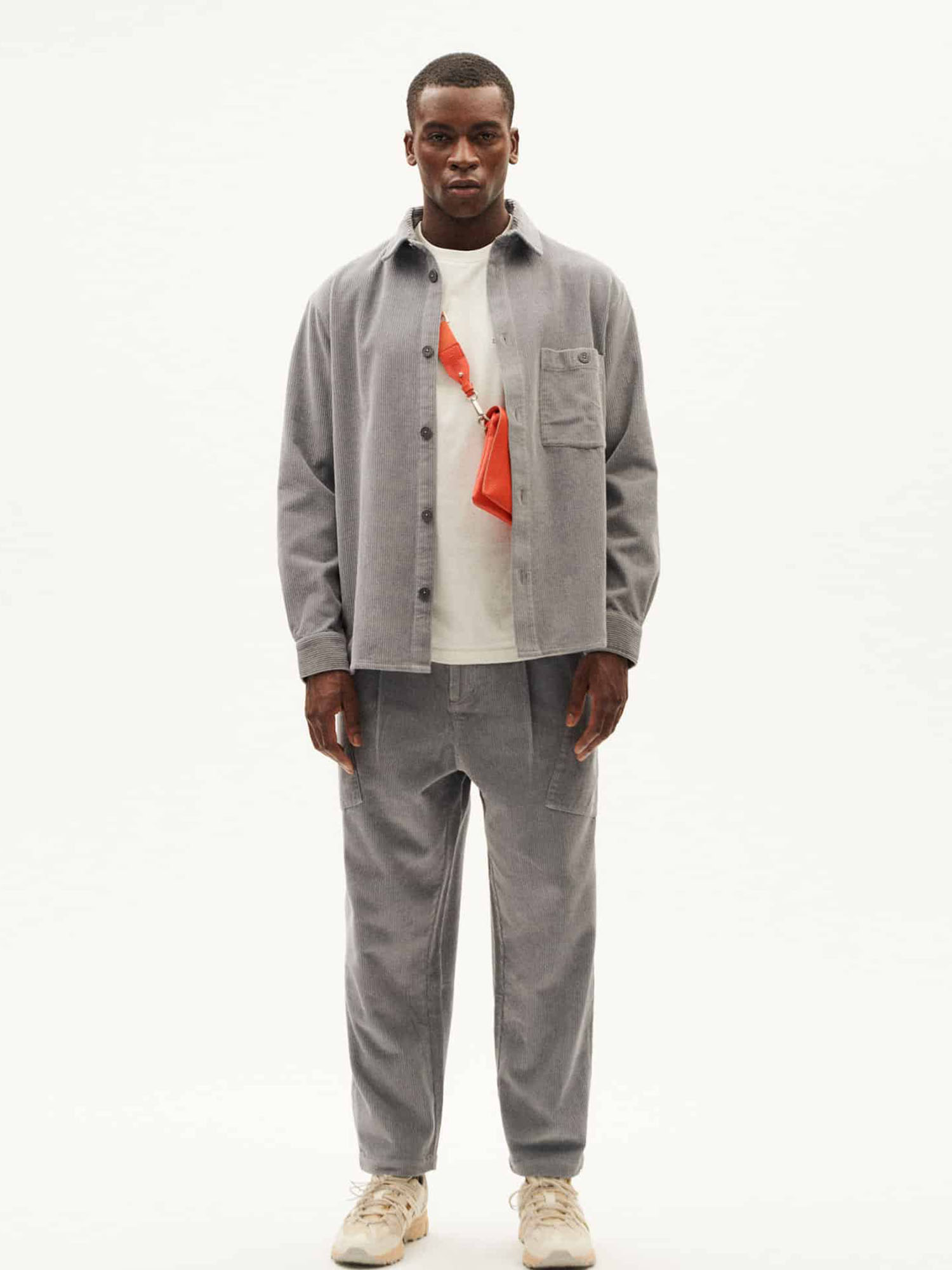 Thinking MU Corduroy Theo Overshirt River XL