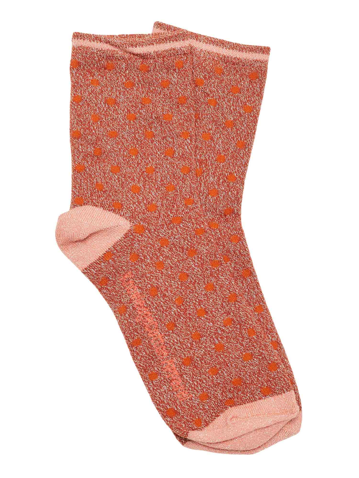 Knowledge Cotton Apparel Lurex glitter dot socks arabian spice 39-42
