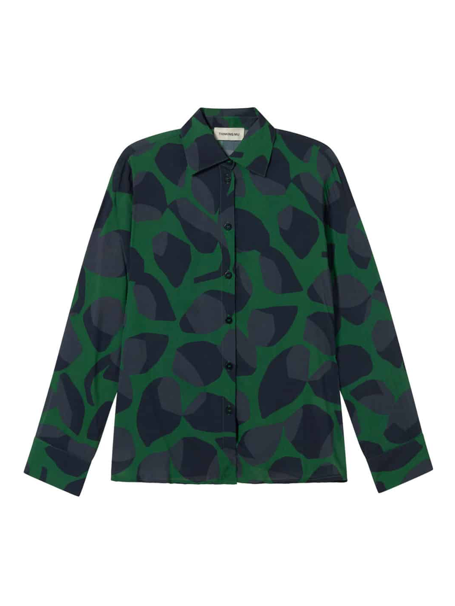 Thinking MU Katha Blouse Leaf Dark S