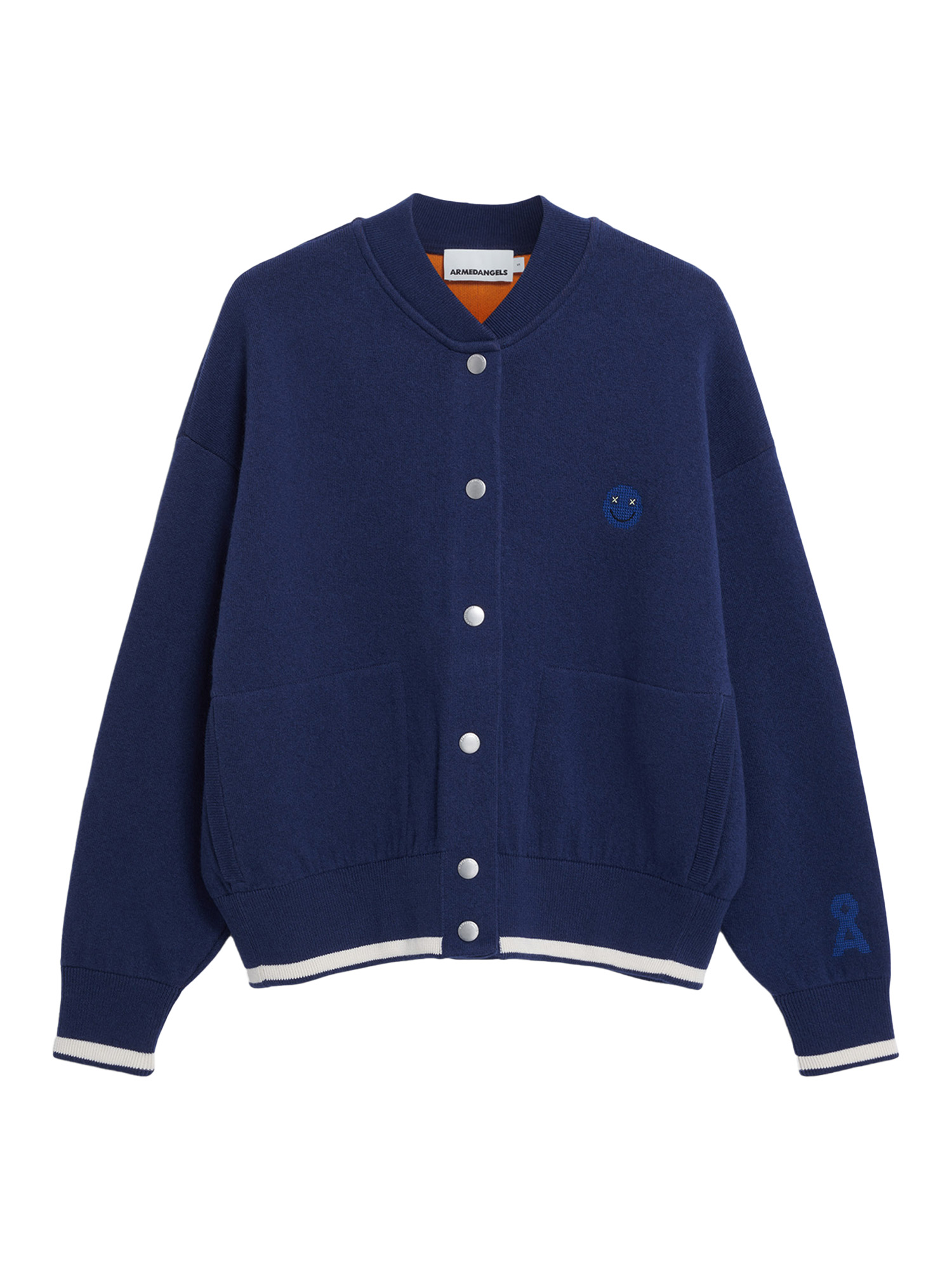 ARMEDANGELS Aalison Blue Noon Light Tangerine S
