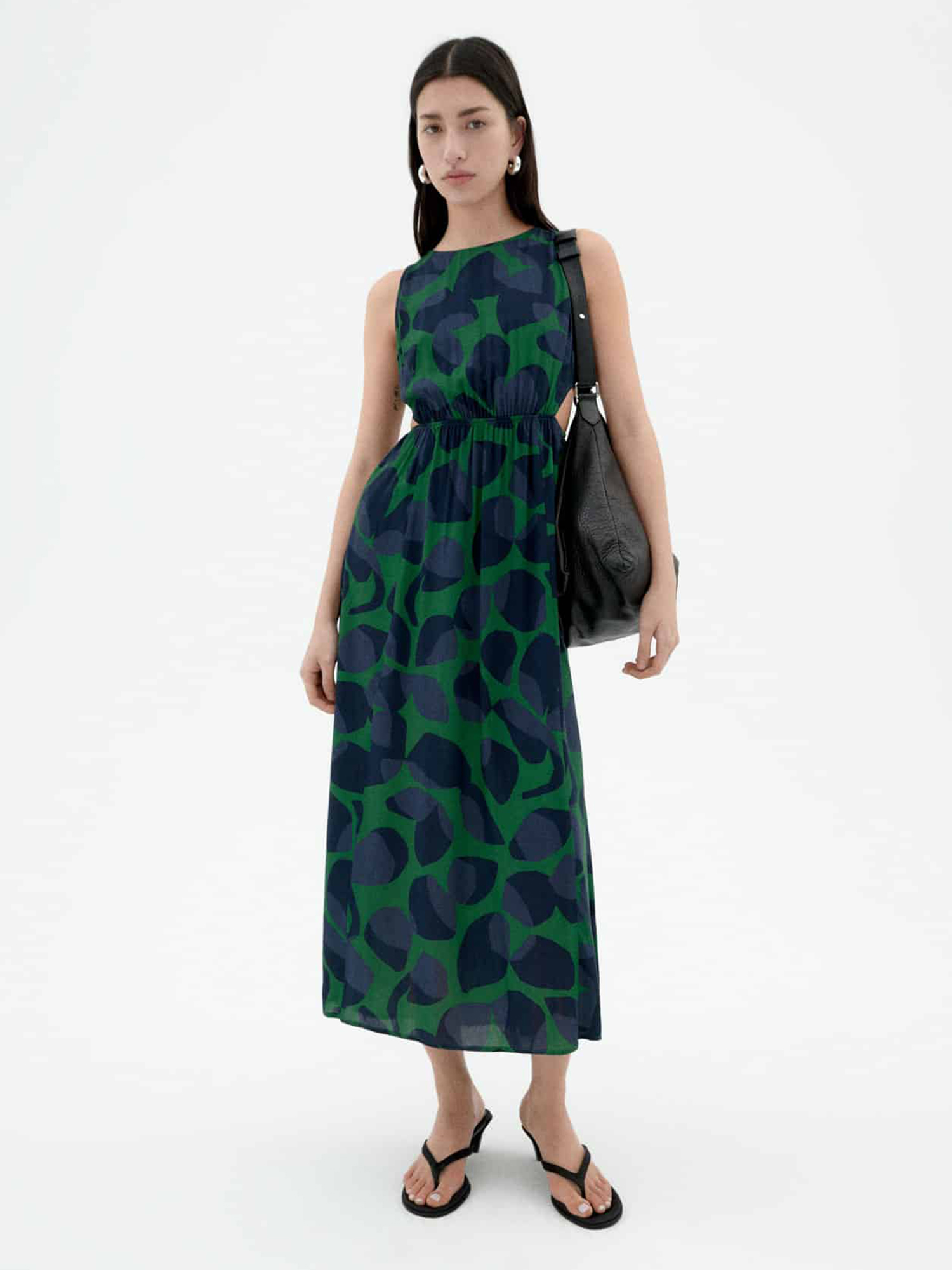 Thinking MU Kin Dress Leaf Dark L