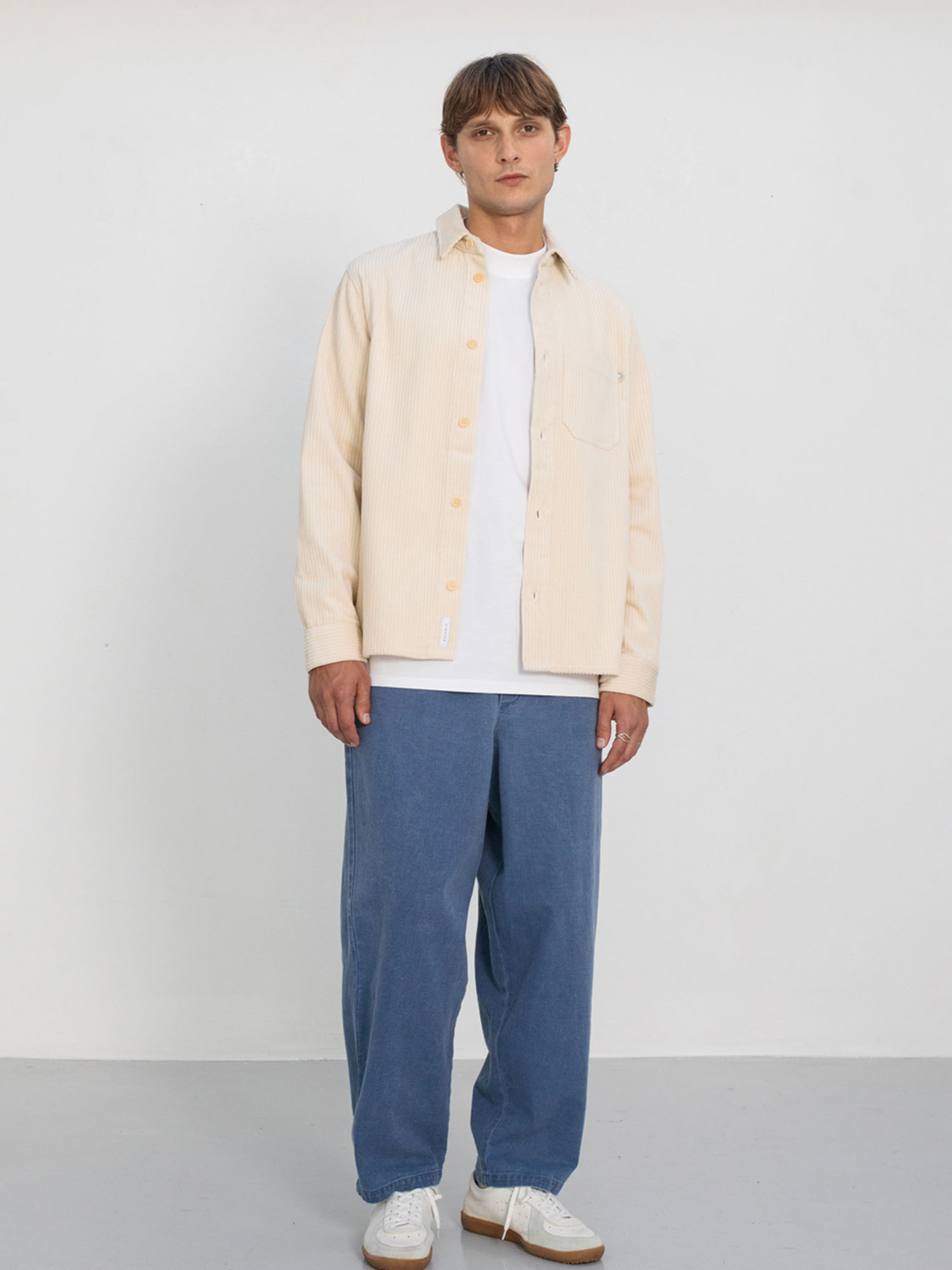 Rotholz Cord Casual Shirt White Sand M Rotholz Cord Casual Shirt White Sand M
