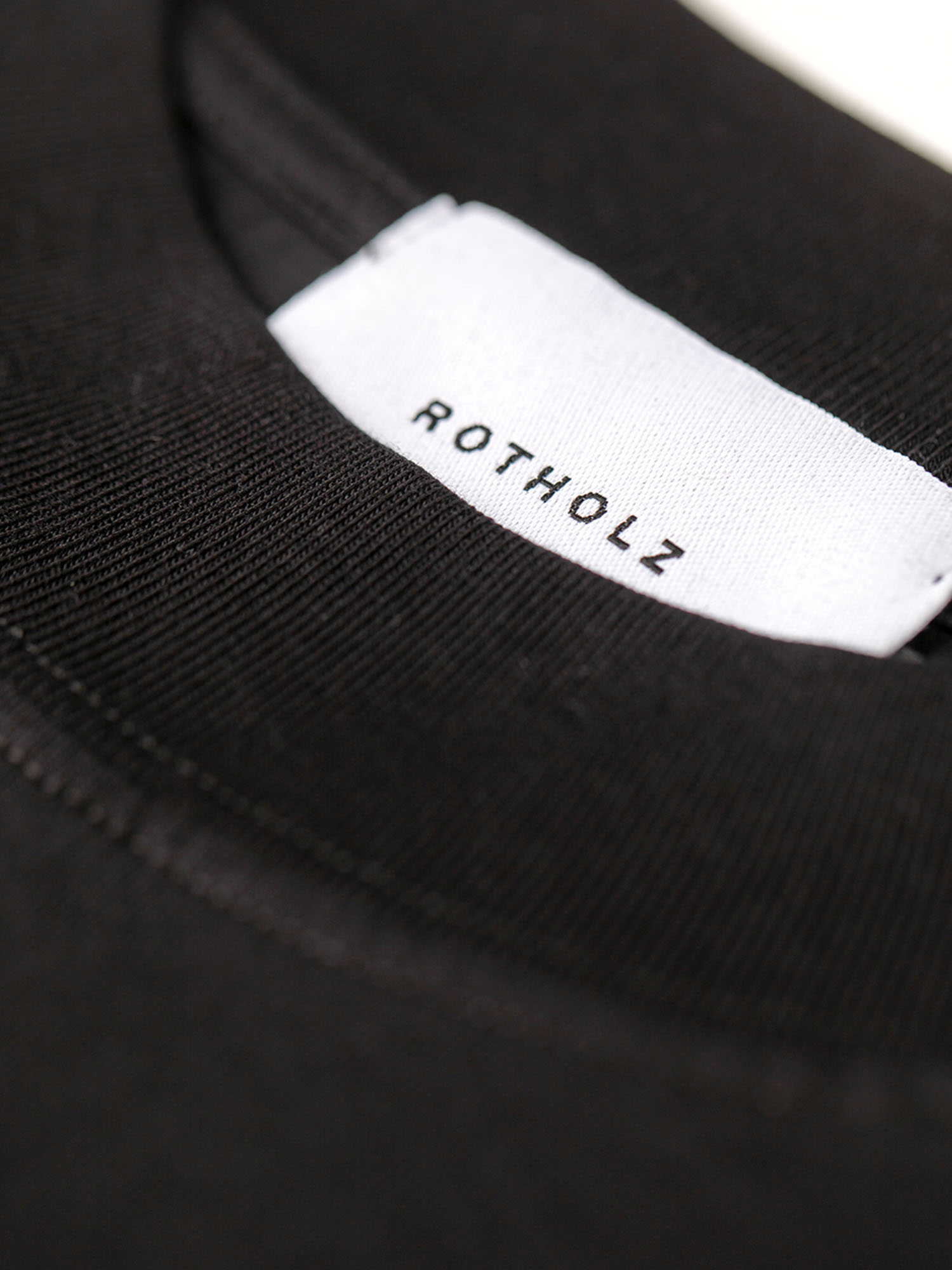 Rotholz Big Collar T-Shirt Black XL