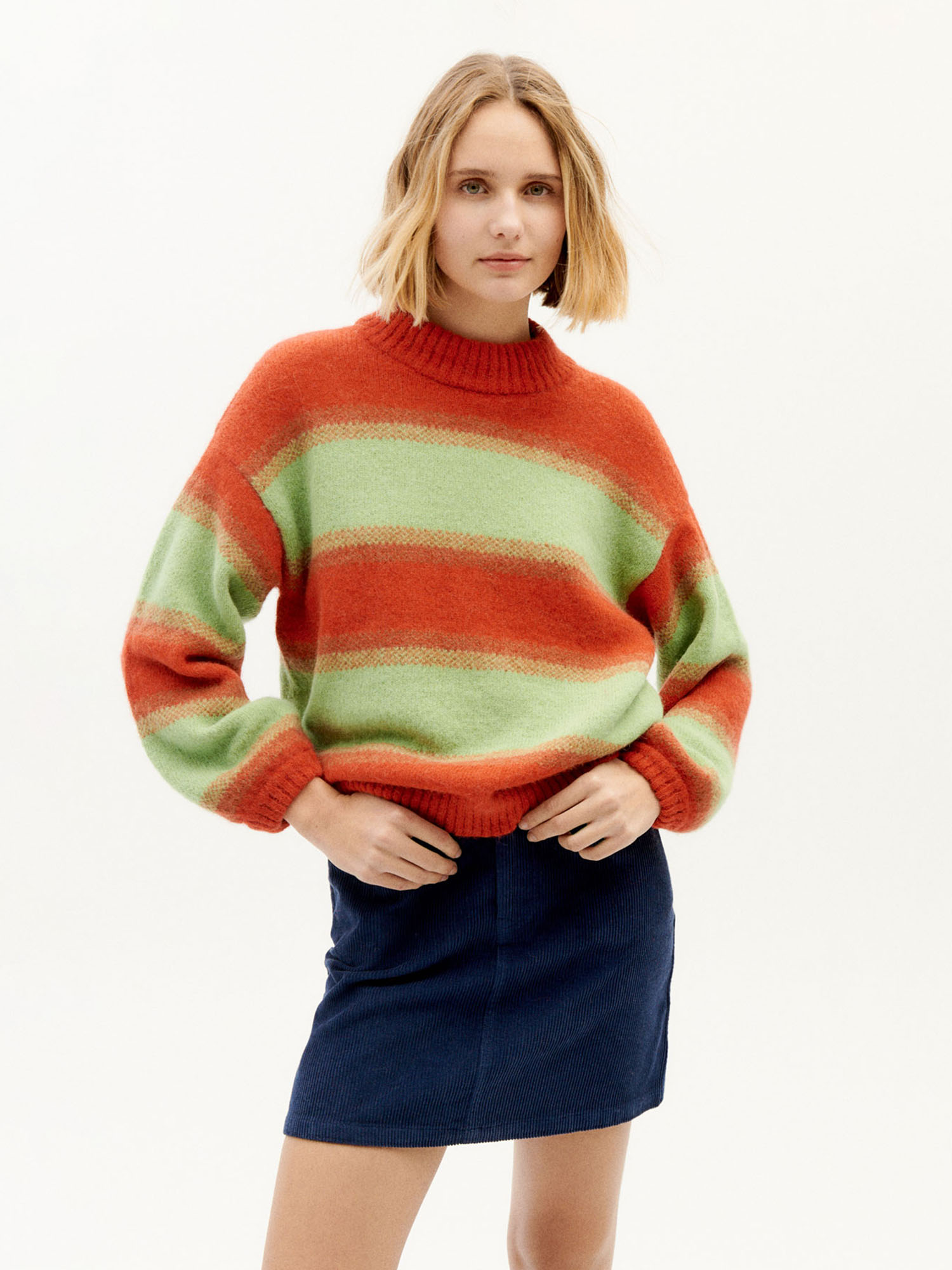 Thinking MU Lada Knitted Sweater Red S