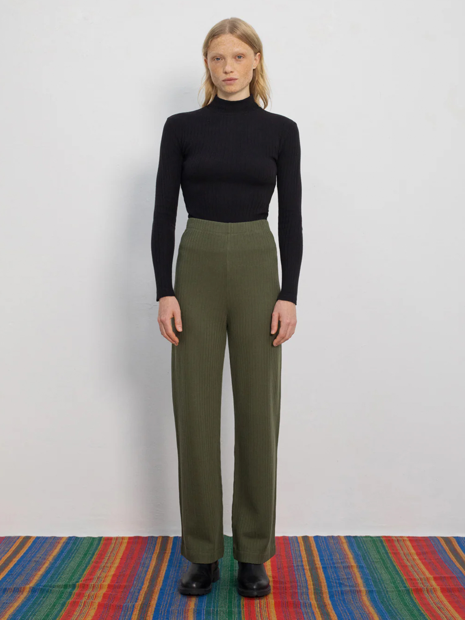 Rotholz Heavy Ribbed Lounge Pants Moss Green L