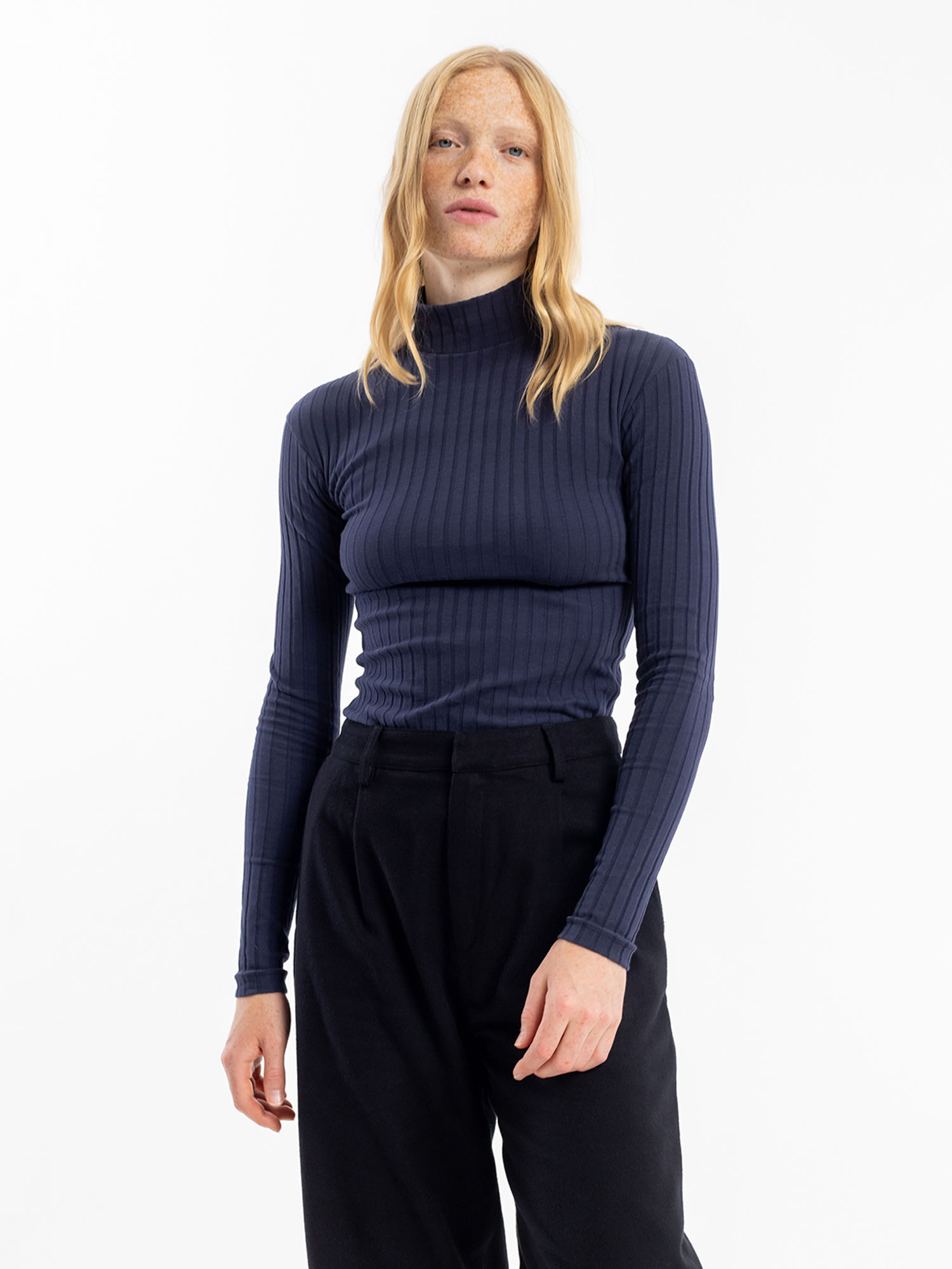 Rotholz Longsleeve Mockneck Midnight L