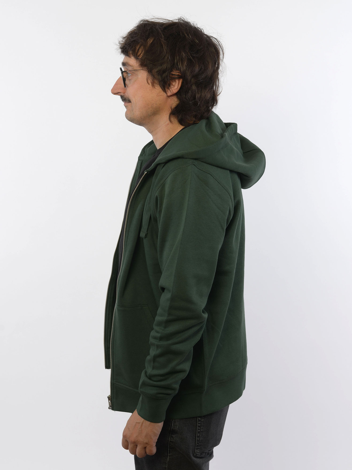 glore Sammie Zip Hoodie Bottle Green XS