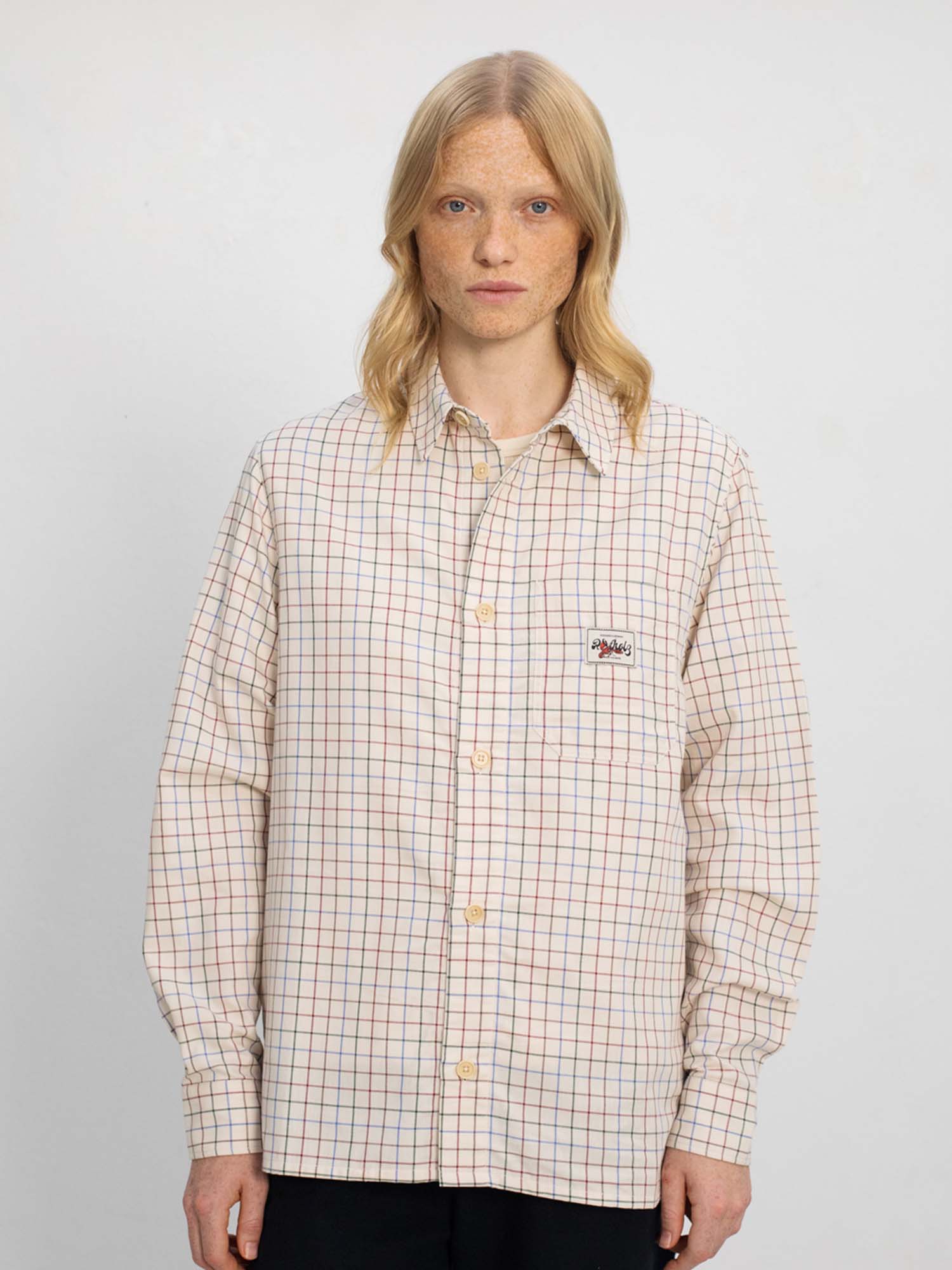 Rotholz Casual Shirt Off-White Check S