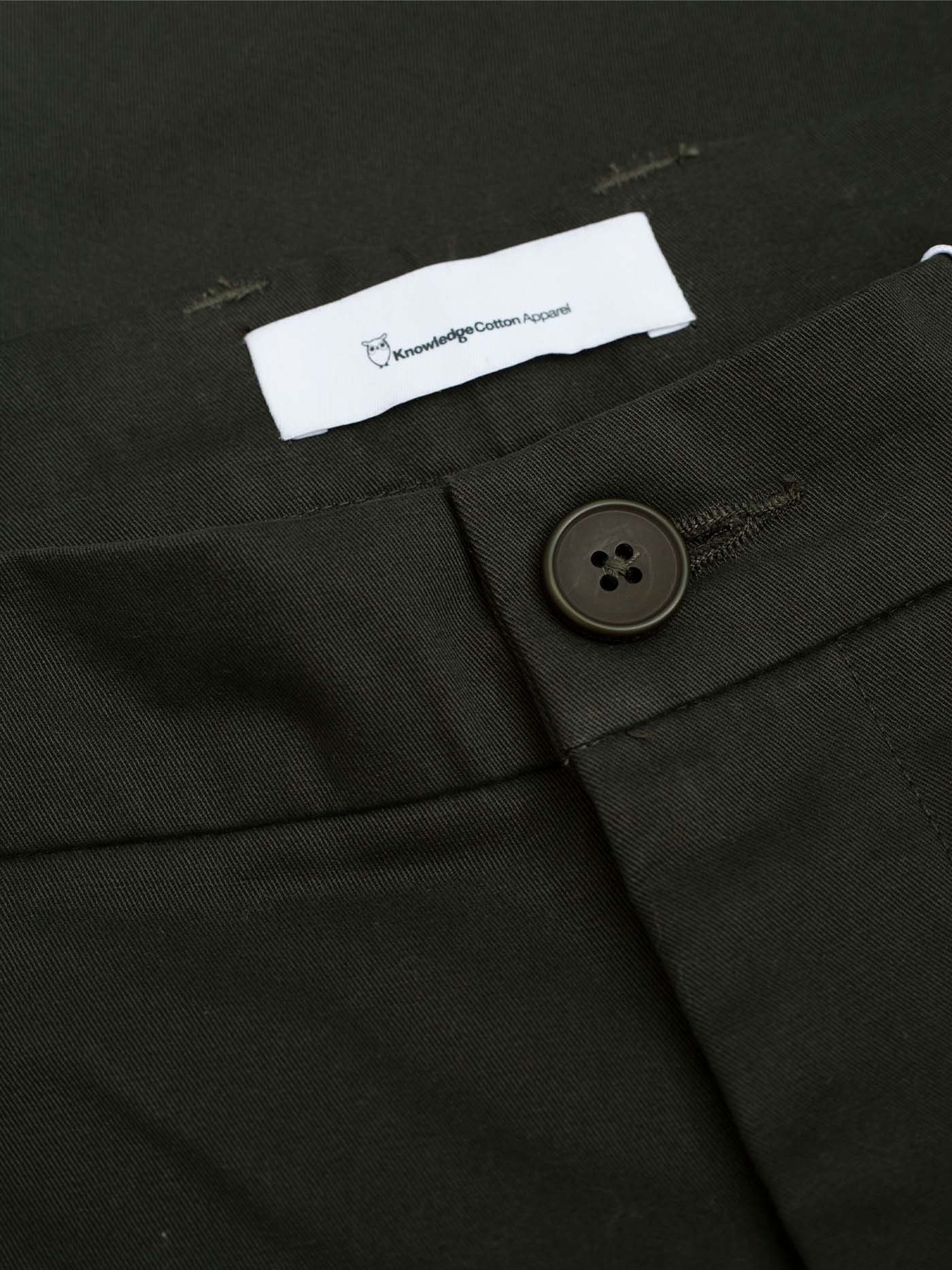 Knowledge Cotton Apparel Chuck Regular Chino Twill Pants Forrest Night 29/32