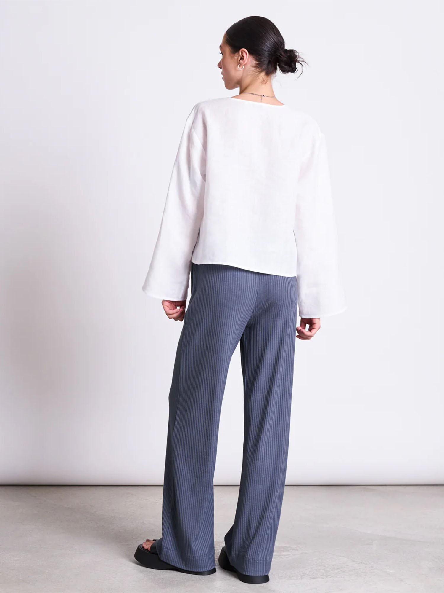 JAN 'N JUNE Lyocell Rib Pants Smilla Turbulence L