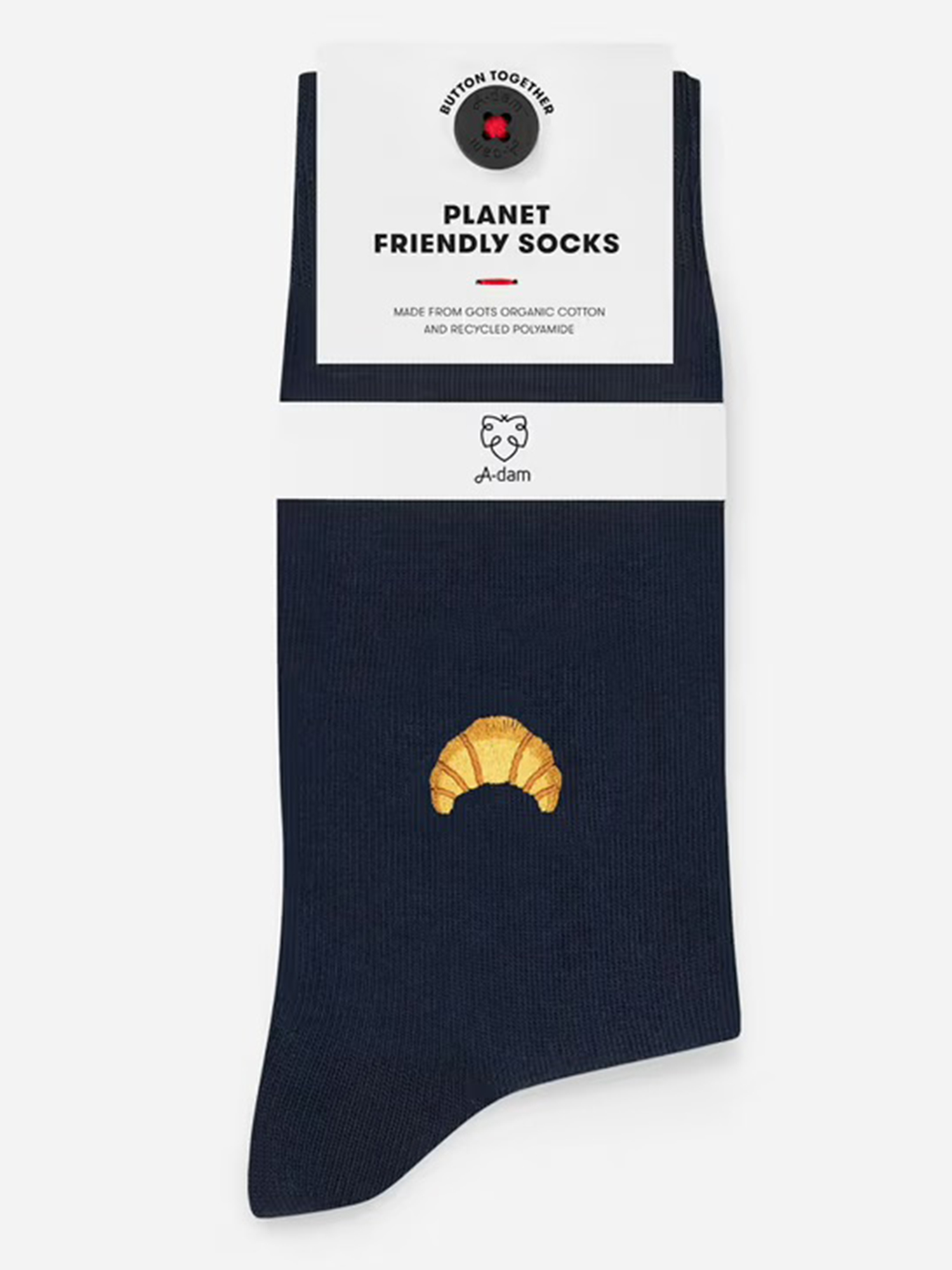 A-dam Casual Socks Croissant Navy 41-46
