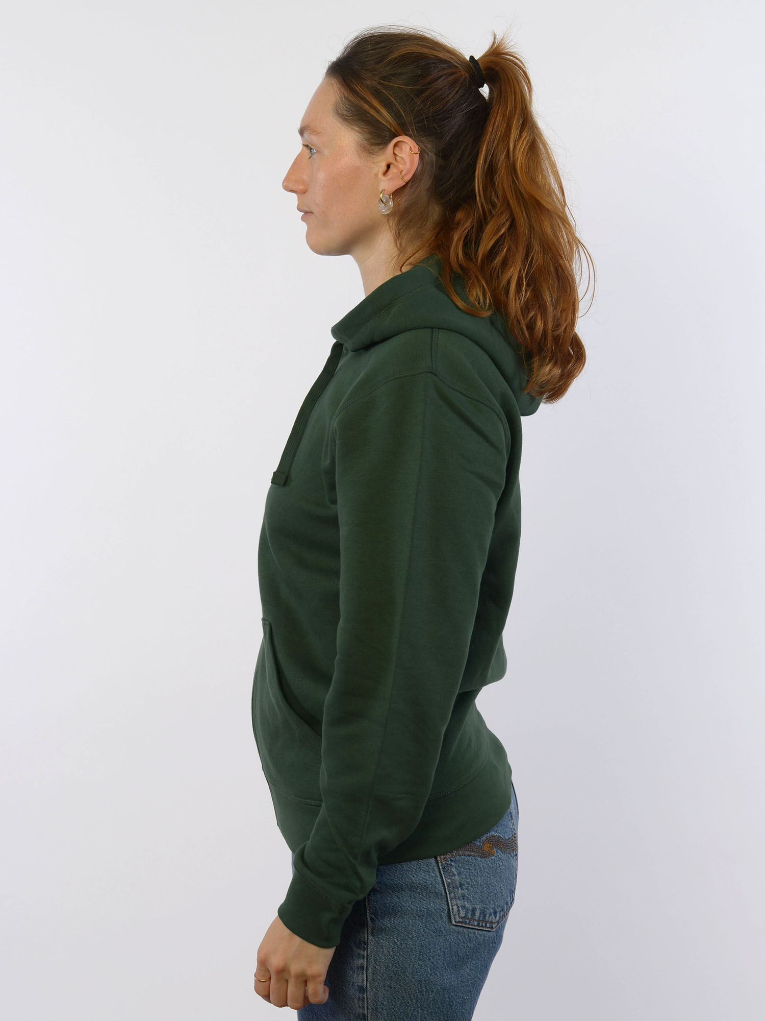 glore Sammie Zip Hoodie Bottle Green XS