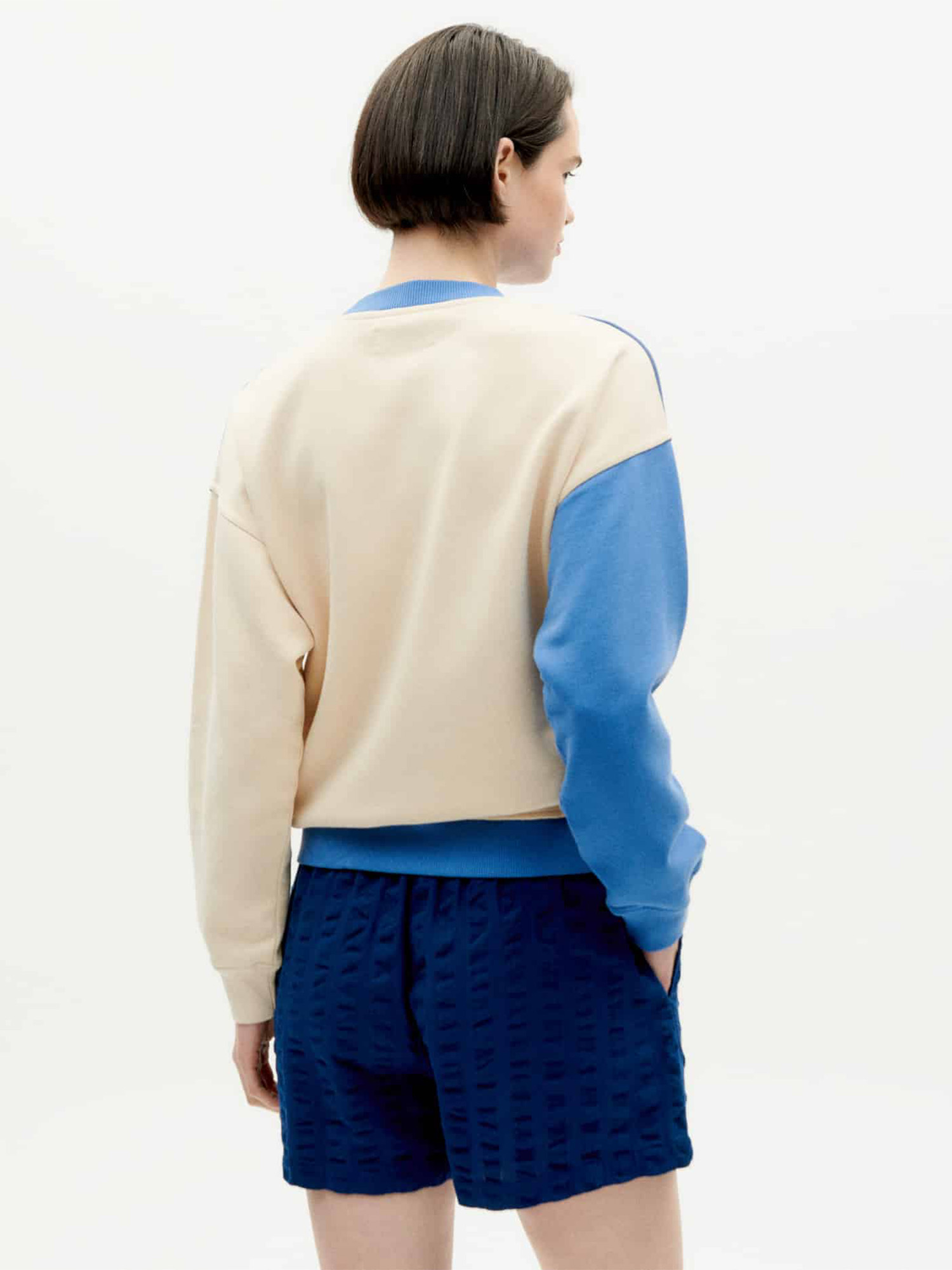 Thinking Mu Abstract Sweatshirt Ivory L