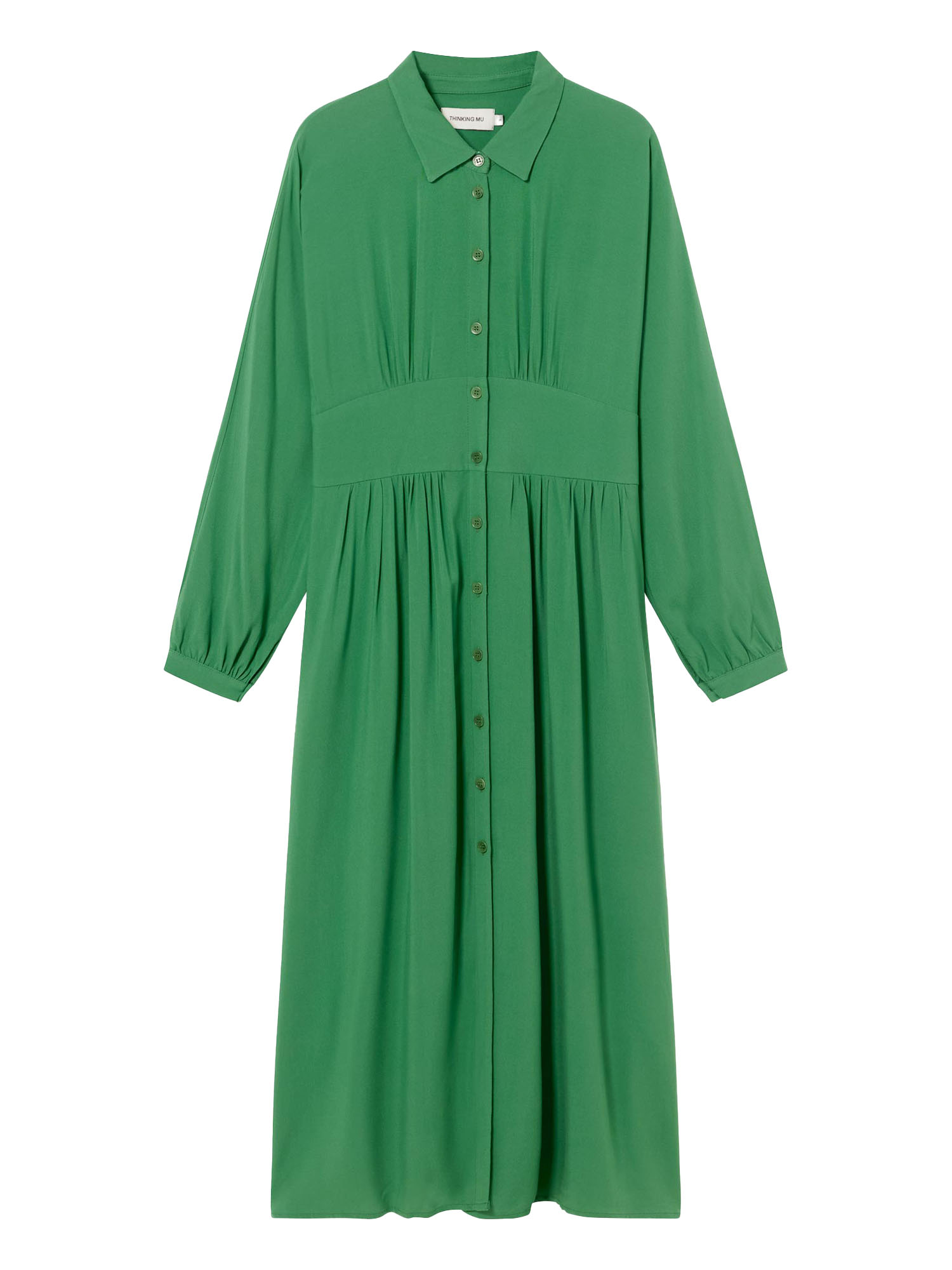 Thinking MU Gabriela Dress Clover Green L