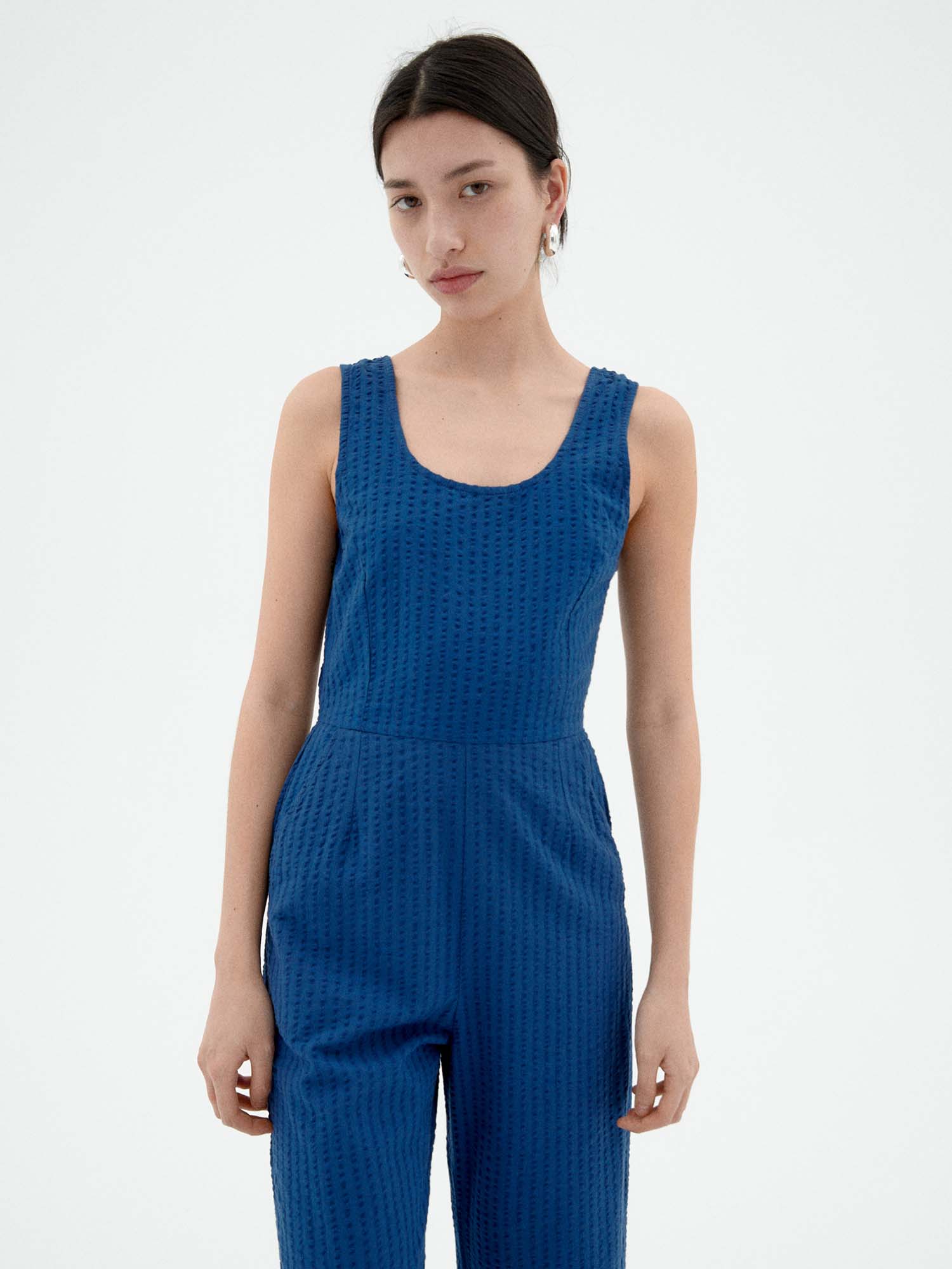 Thinking MU Rafflesia Jumpsuit Cobalt M