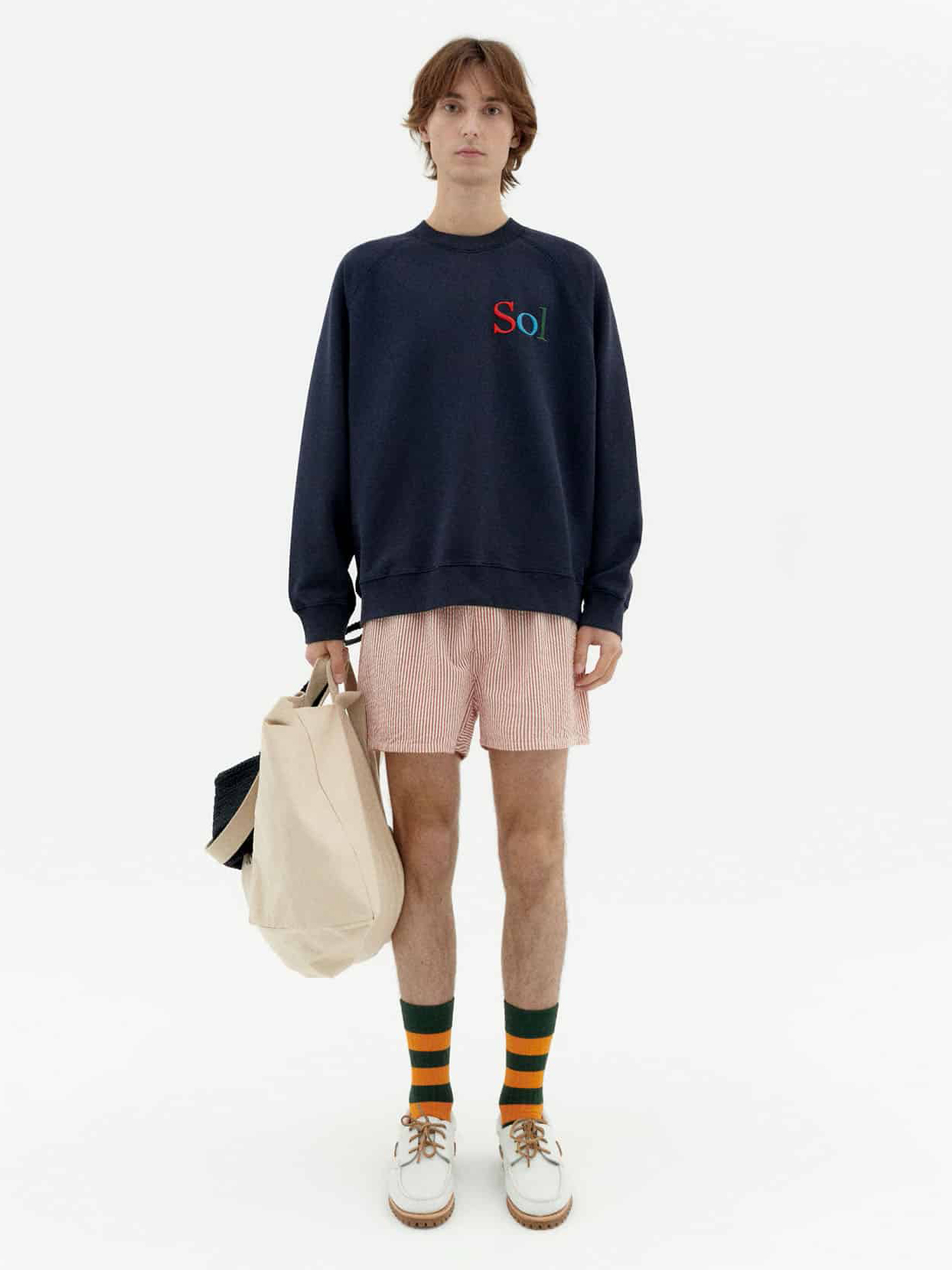 Thinking MU Sol Type Pepe Sweatshirt Navy M