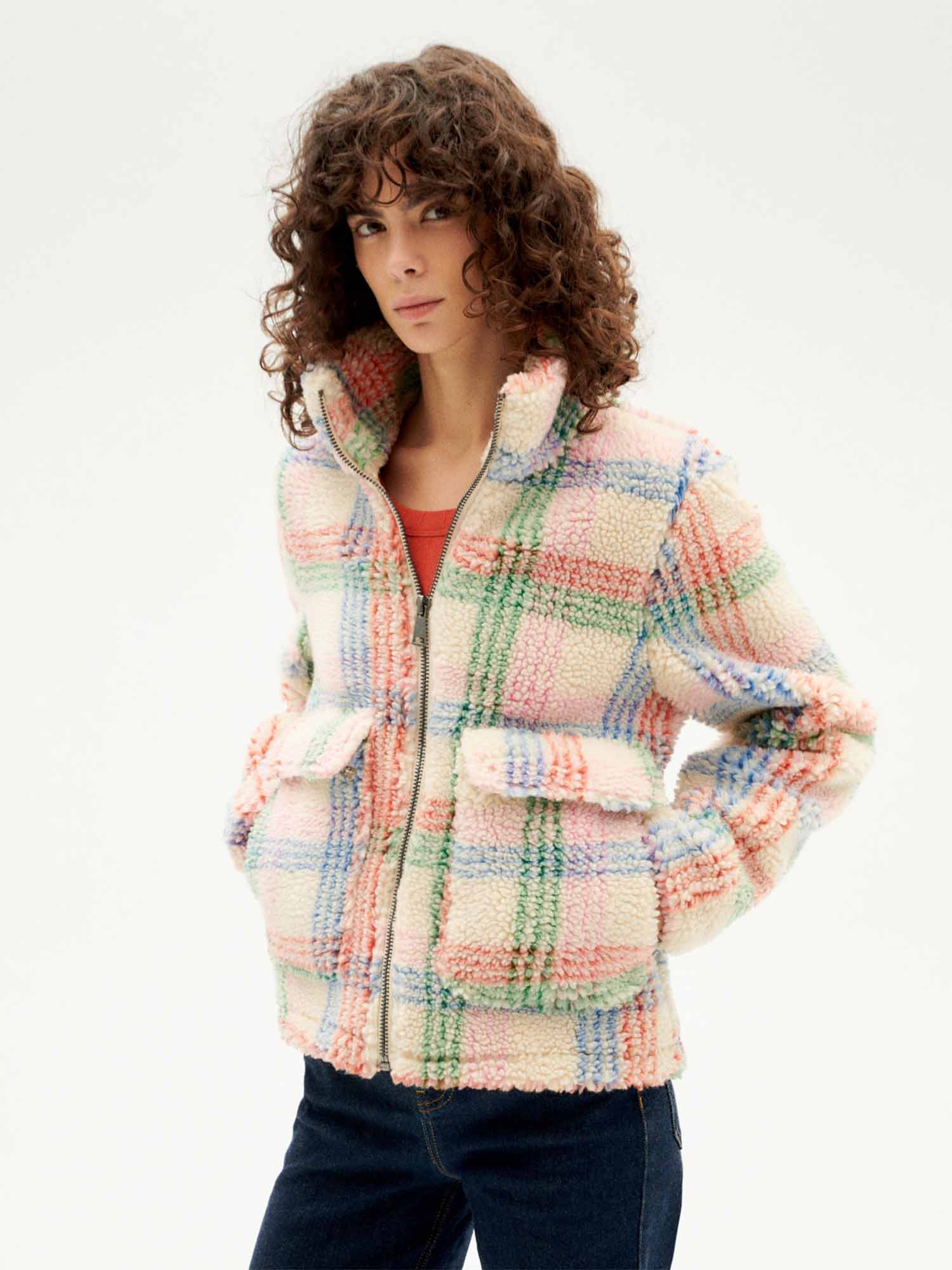Thinking MU Trash Sophie Jacket Ivory Color L