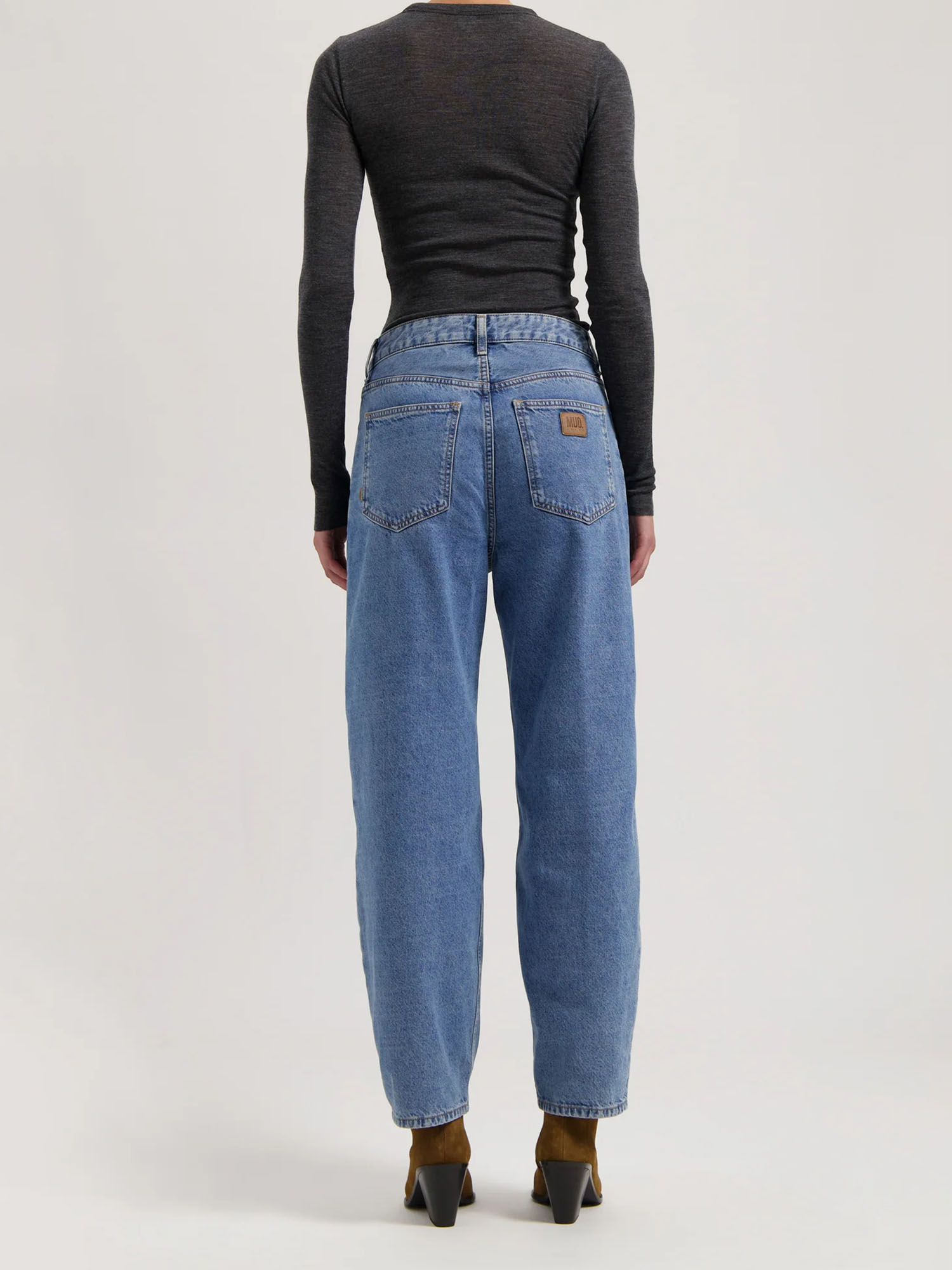 MUD Jeans Brooke High Barrel Stone Vintage 27