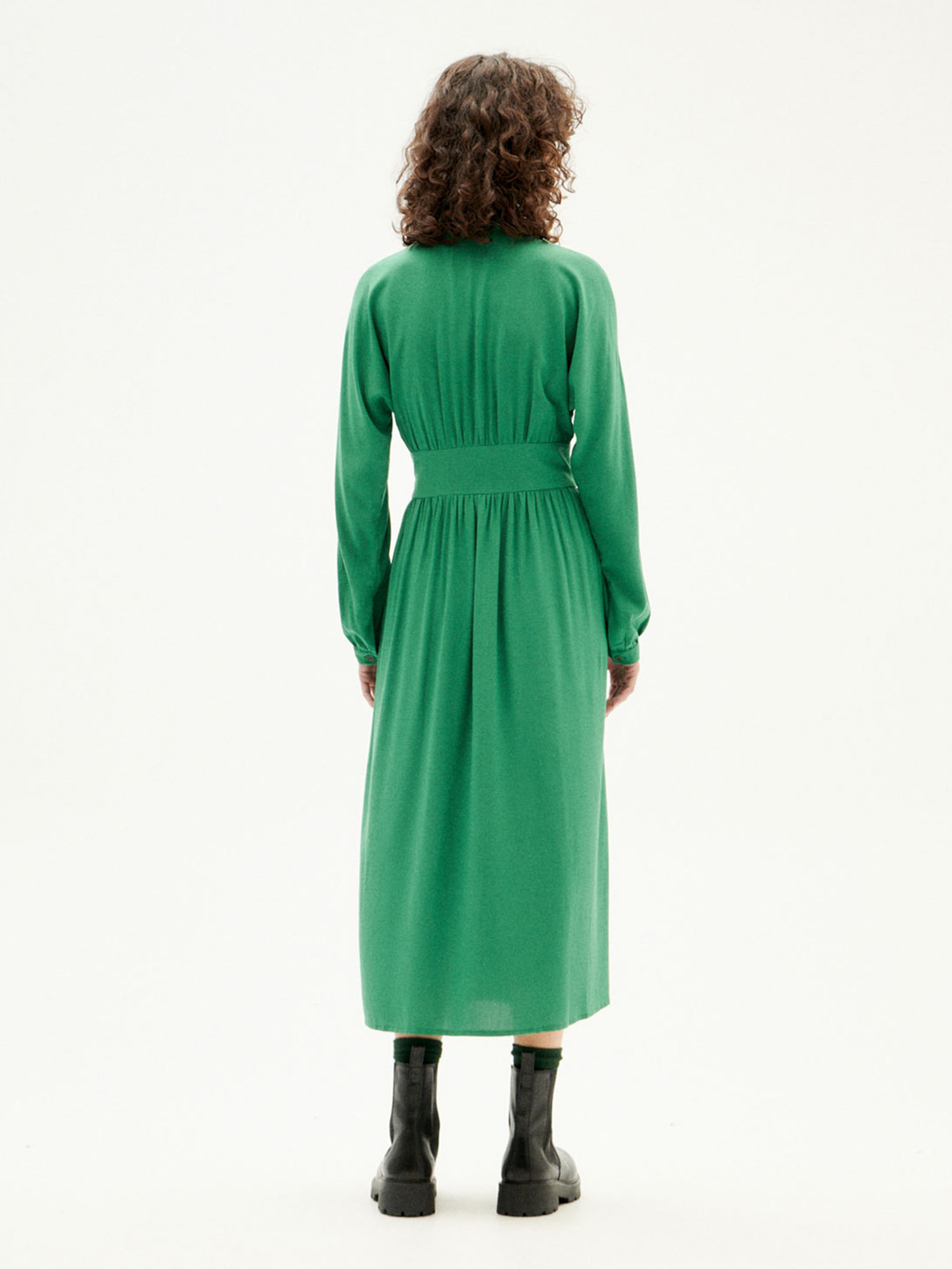 Thinking MU Gabriela Dress Clover Green L