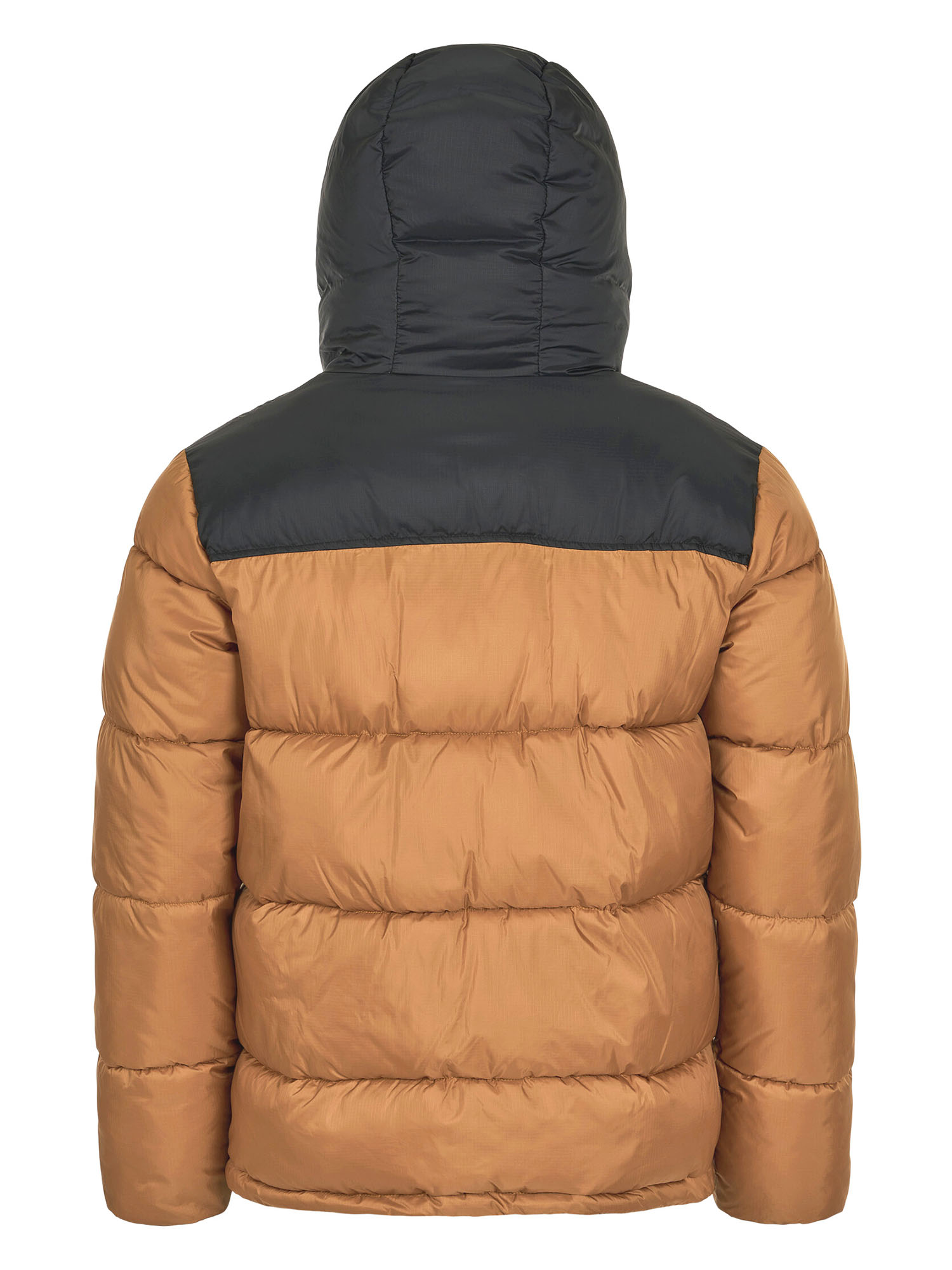 Knowledge Cotton Apparel Puffer Color Blocked Jacket Brown Sugar XL