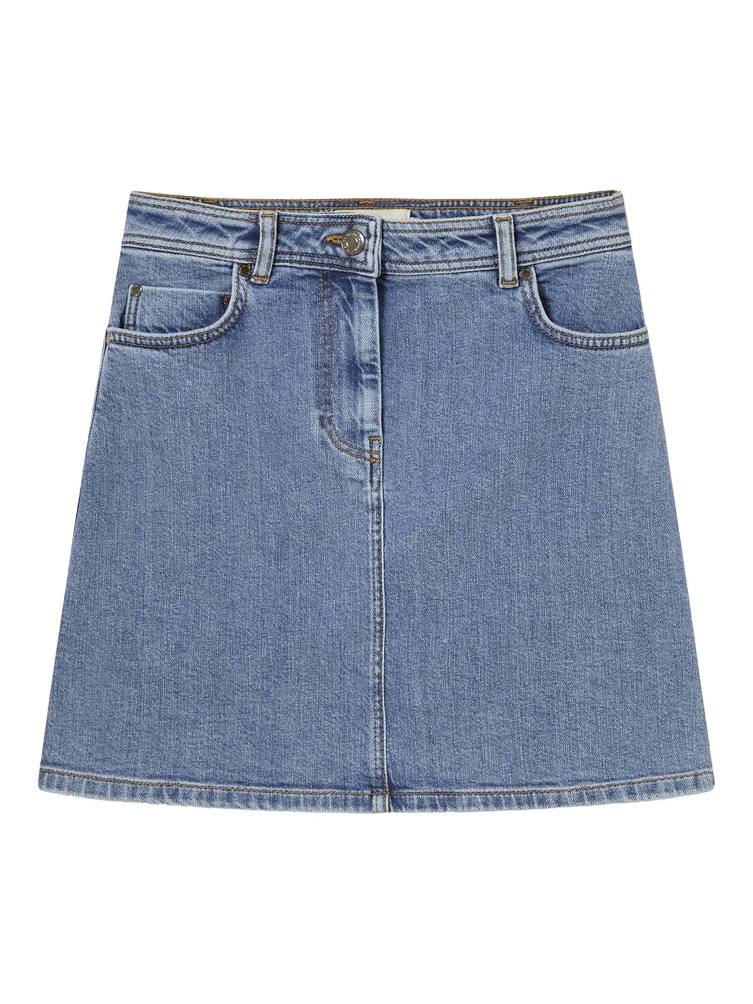 Thinking MU Marsha Skirt ll Light Clean Denim 36