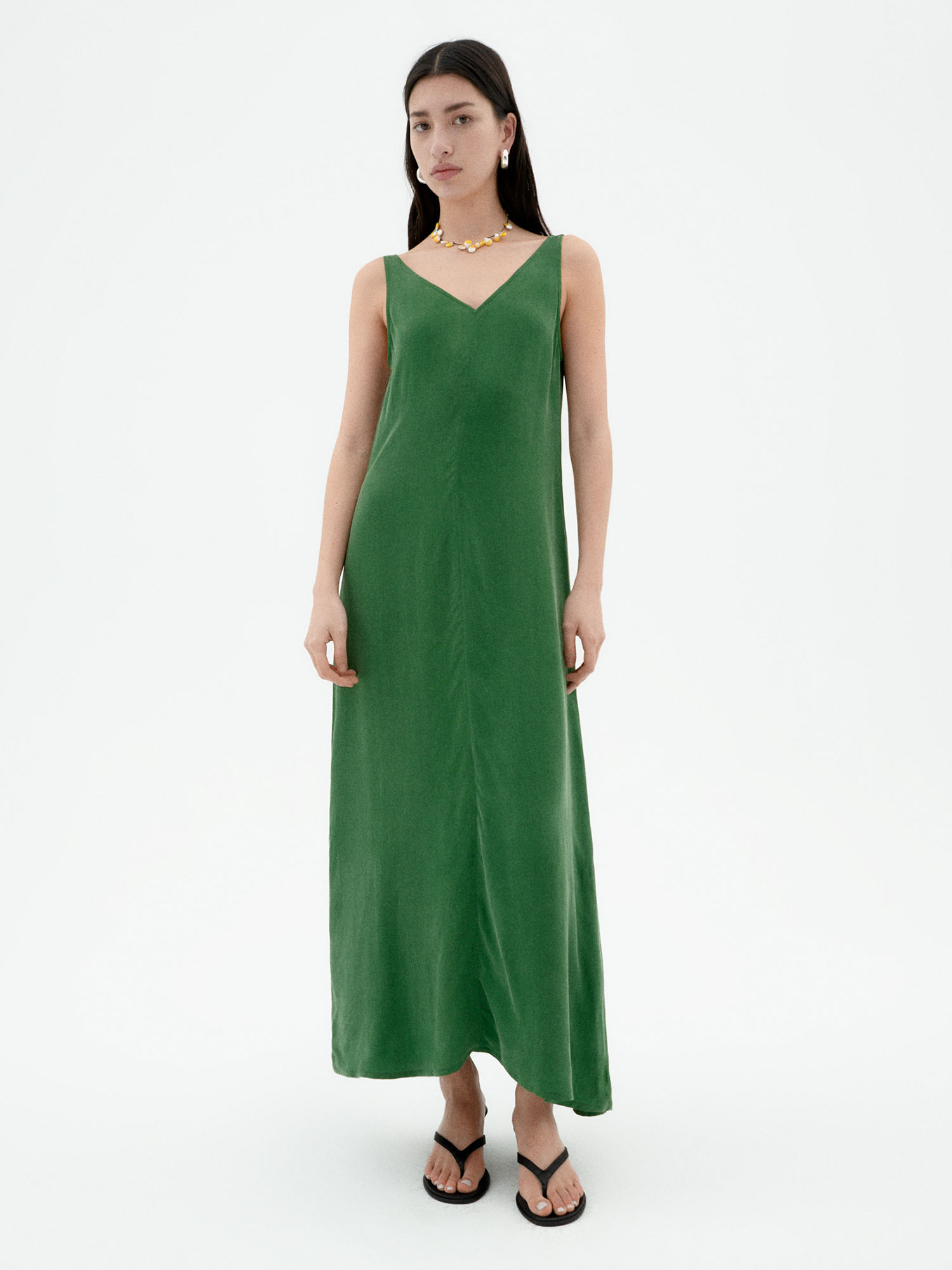 Thinking MU Sade Cupro Dress Dill M