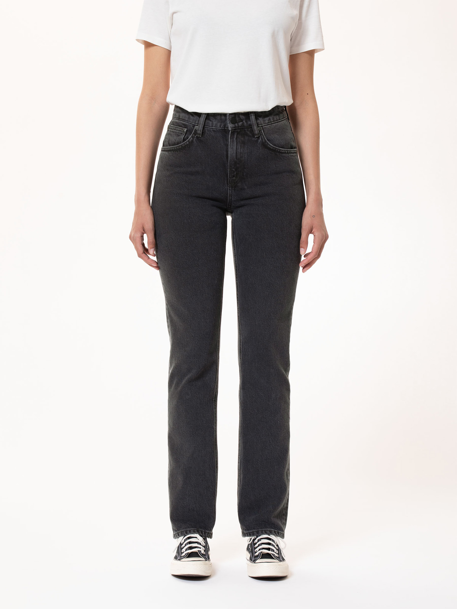 Nudie Jeans Straight Sally Black Sand 27/28
