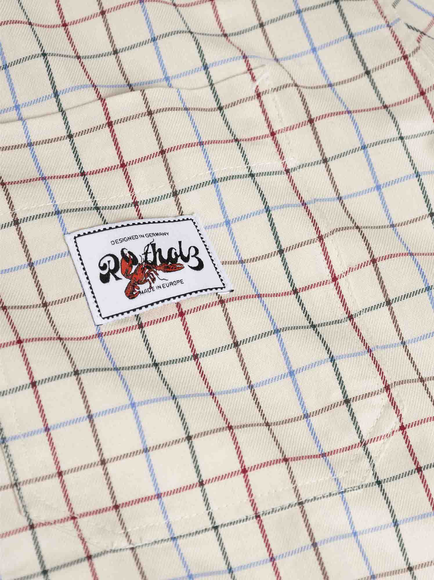 Rotholz Casual Shirt Off-White Check XL