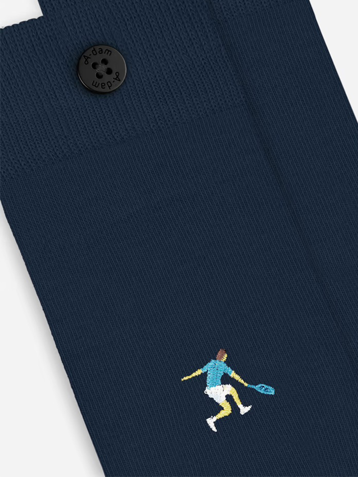 A-dam Casual Socks Tennis Player Navy 36-40