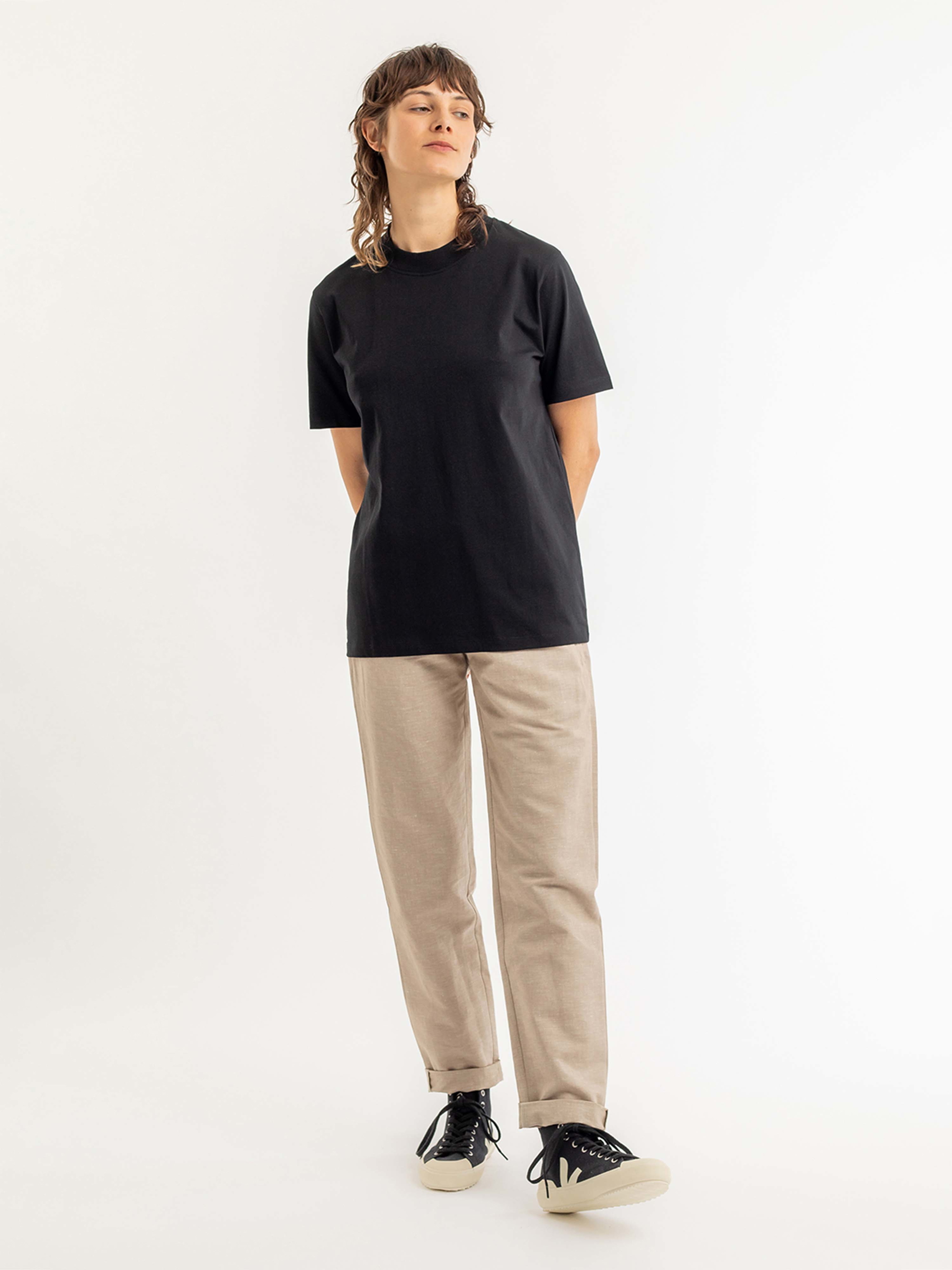 Rotholz Big Collar T-Shirt Black XL
