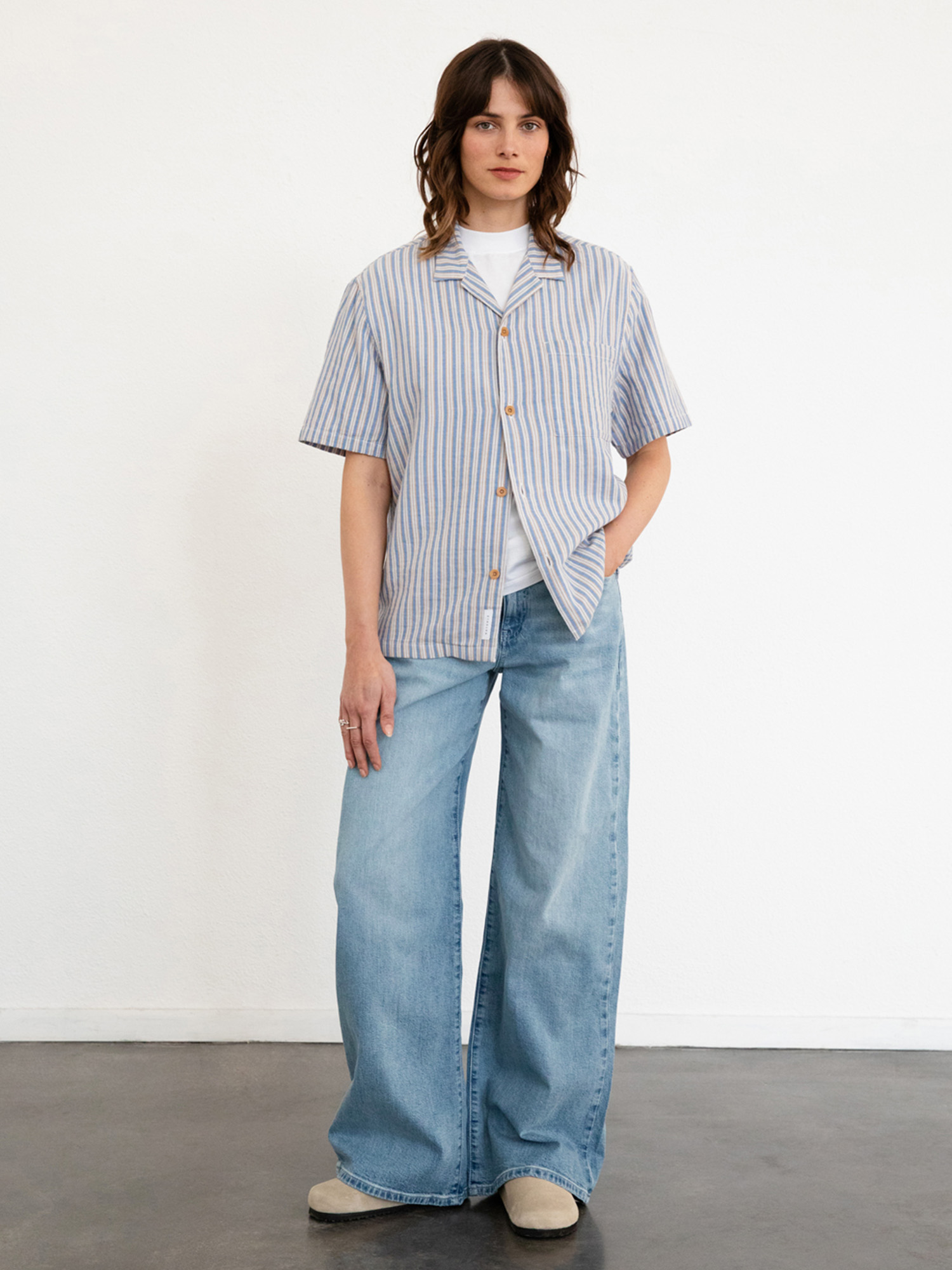 Rotholz Bowling Shirt Multi Stripe XS