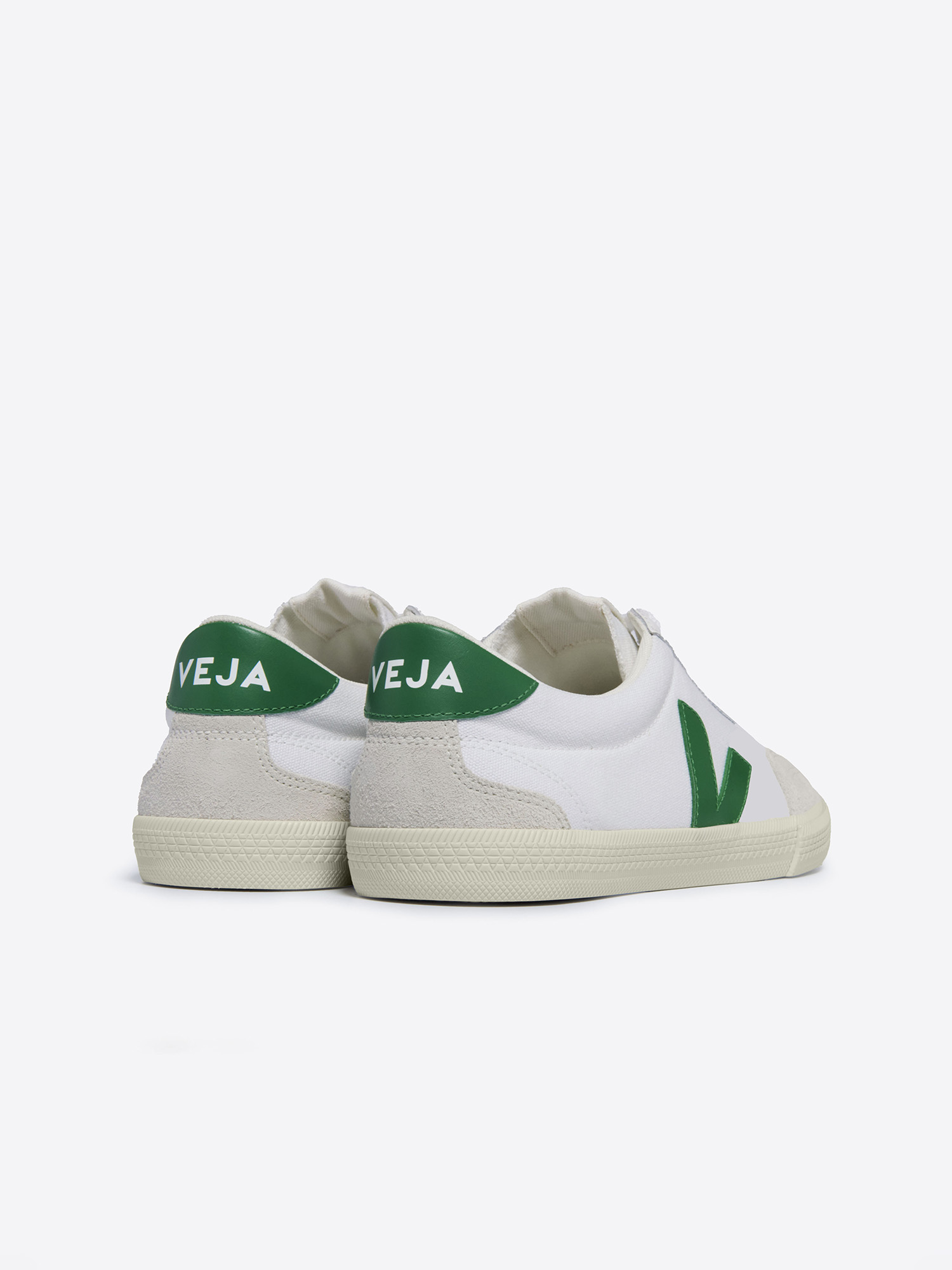 VEJA Volley Canvas Women White Emeraude 36
