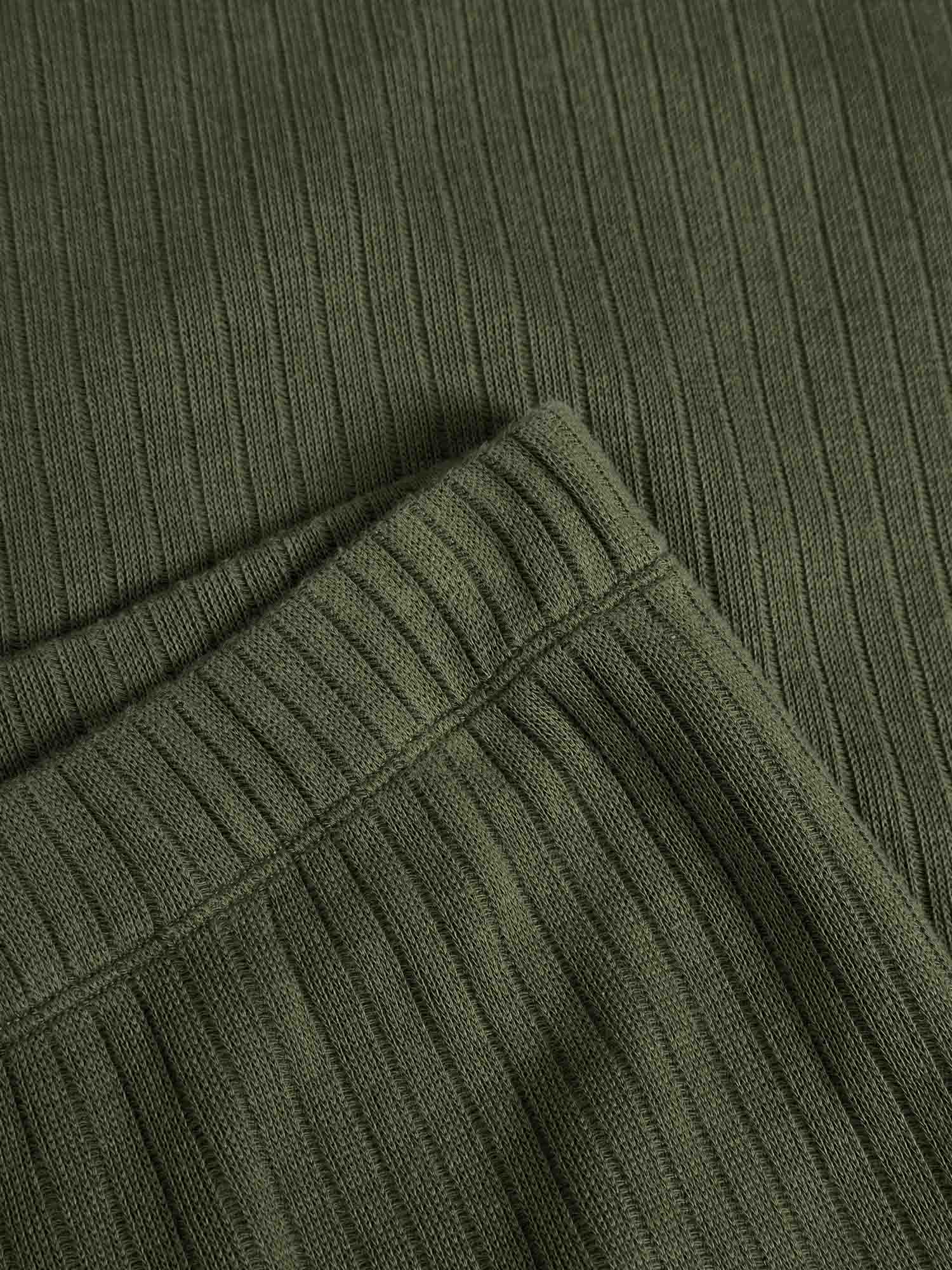 Rotholz Heavy Ribbed Lounge Pants Moss Green L