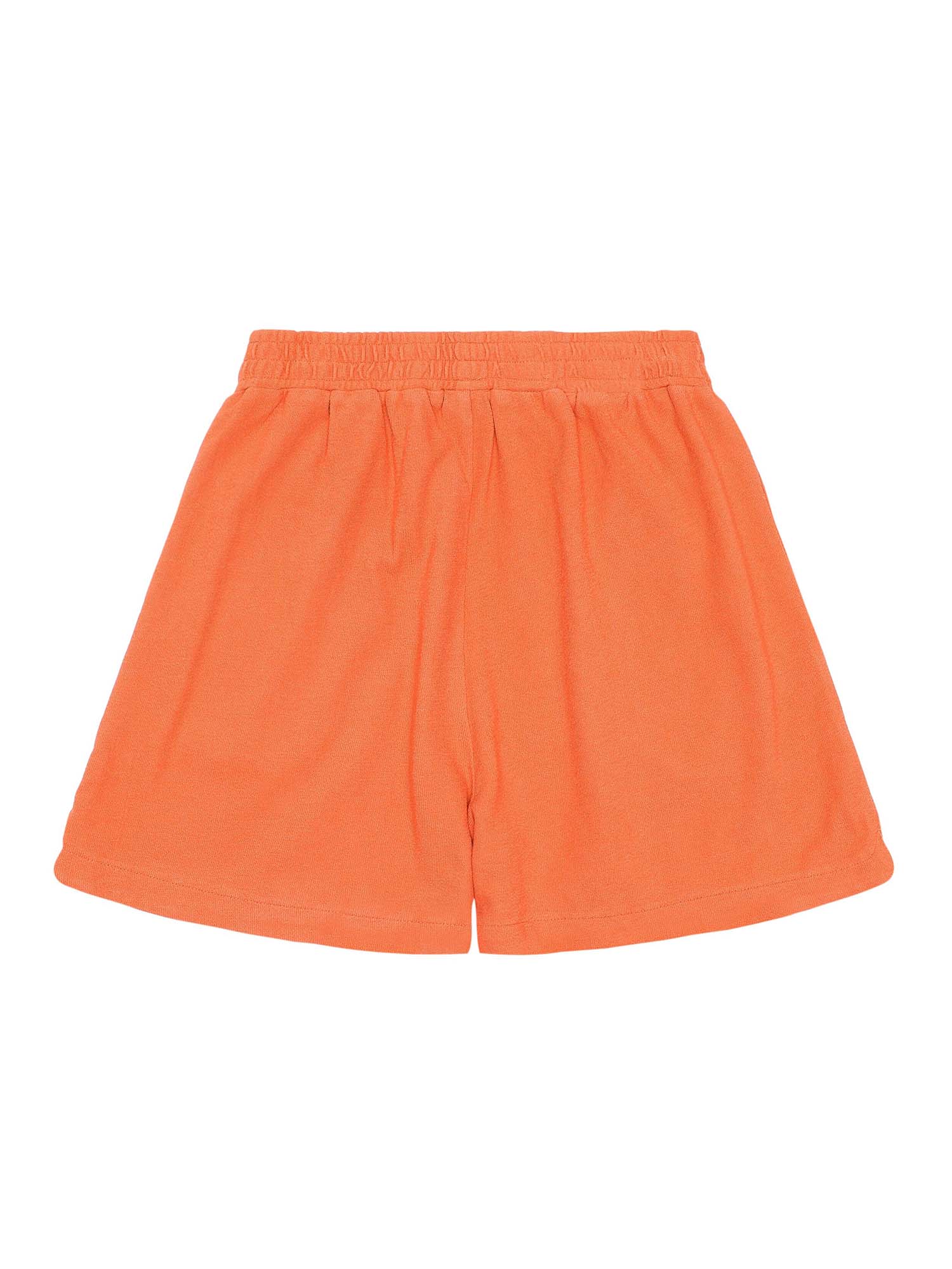 Knowledge Cotton Apparel POSEY Elastic Waist Bouclé Shorts Langoustino M
