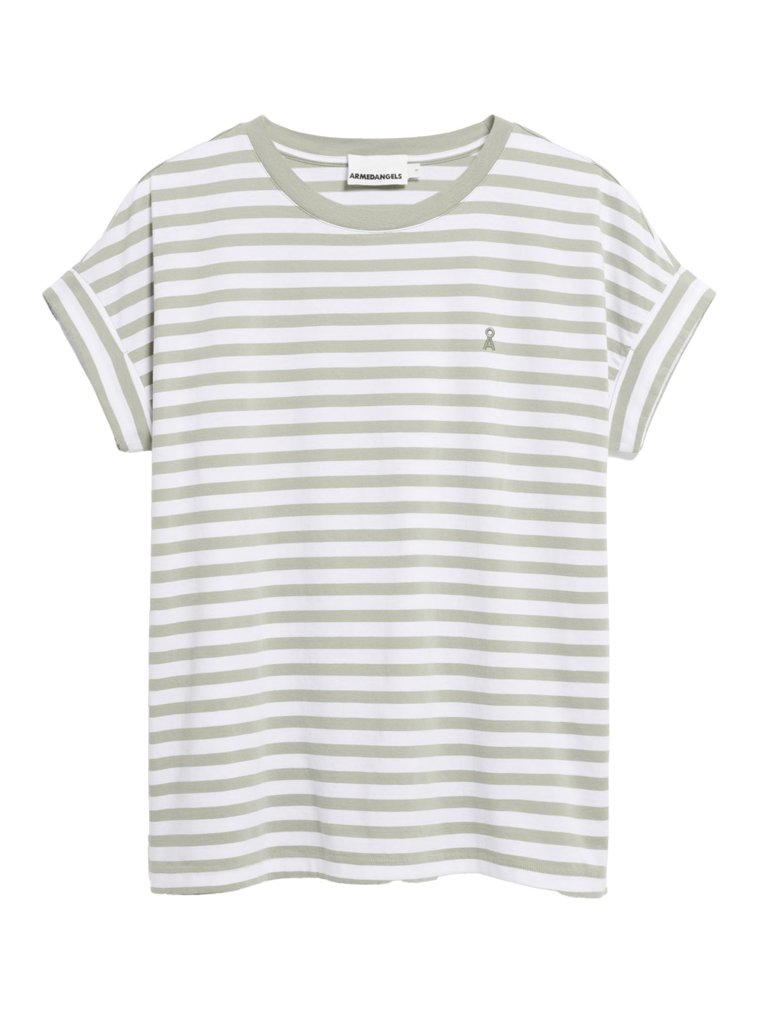 ARMEDANGELS Idaara Stripes White Seagreen L