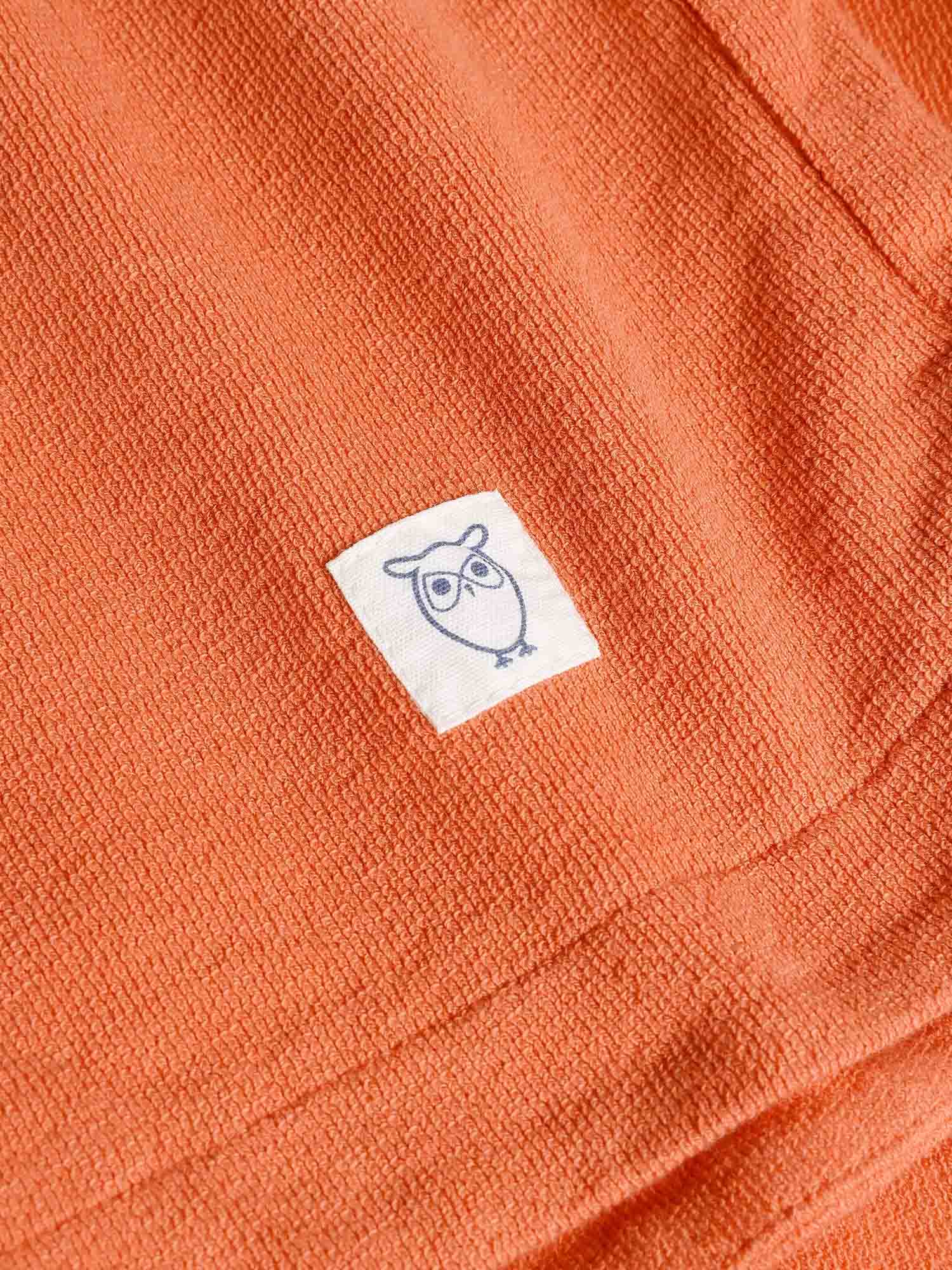Knowledge Cotton Apparel POSEY Elastic Waist Bouclé Shorts Langoustino M