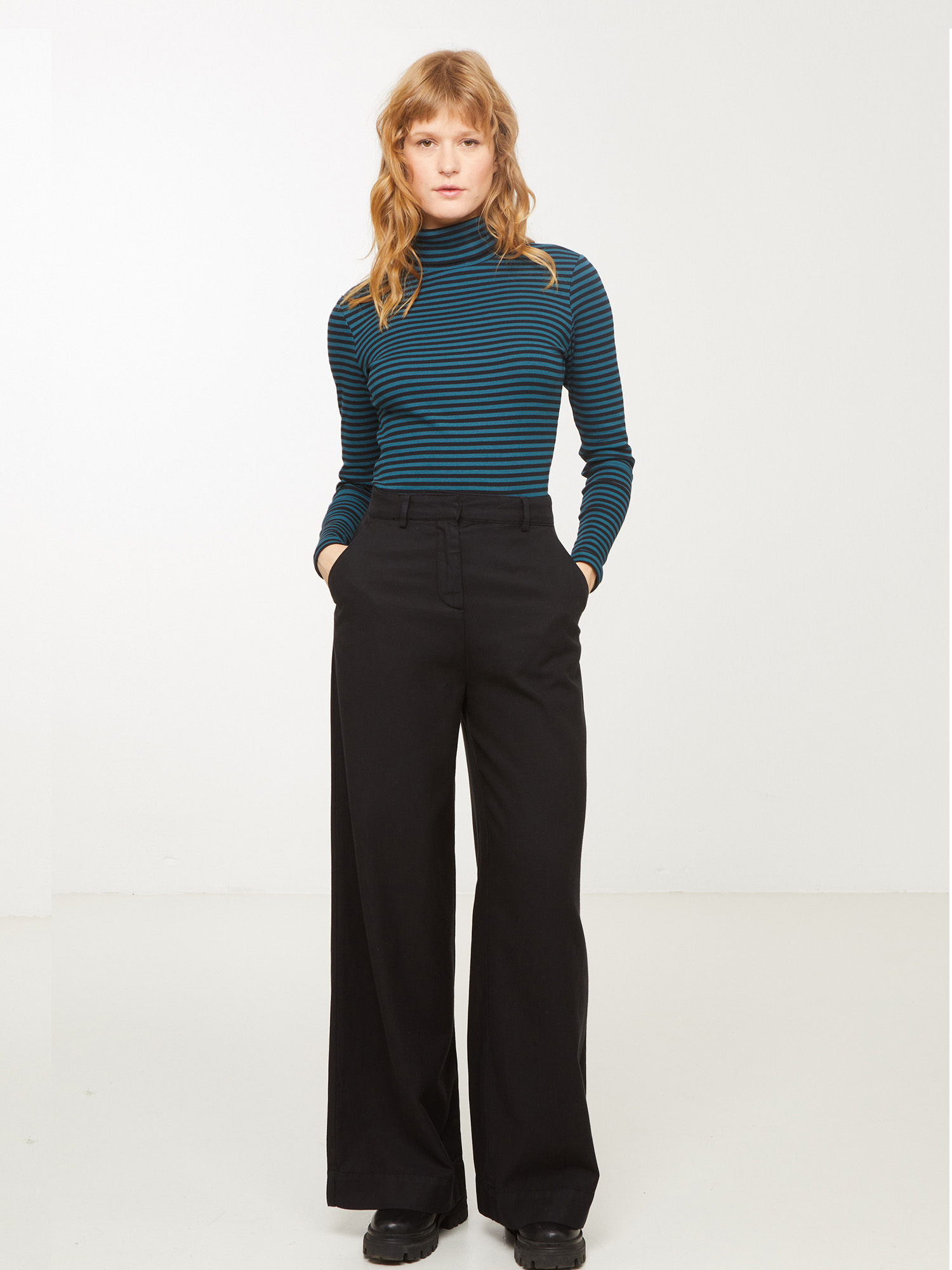 Recolution Liatris Stripes Longsleeve Lake Blue XS