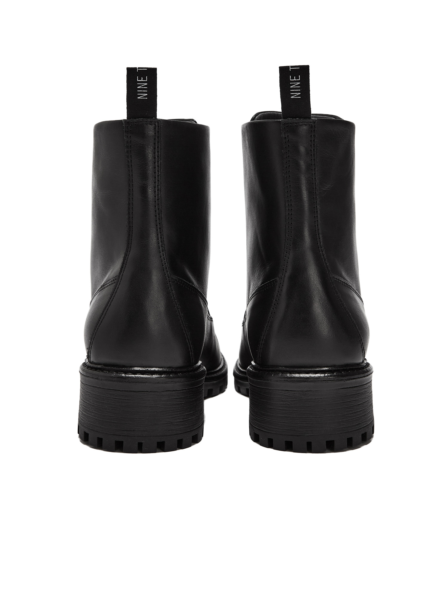 NINE TO FIVE Chunky Boot #mira black micro 41