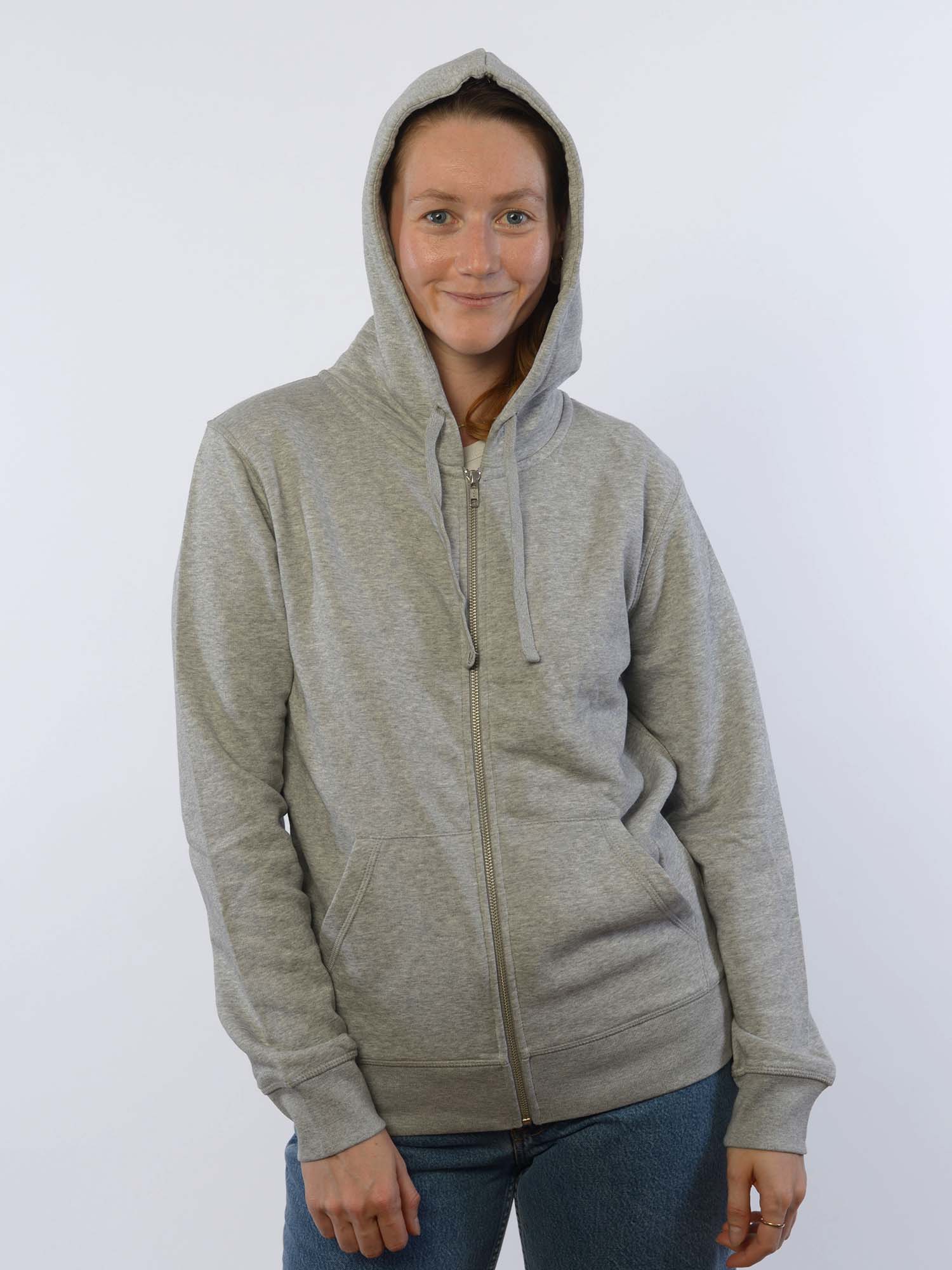 glore Sammie Zip Hoodie Heather Grey XS
